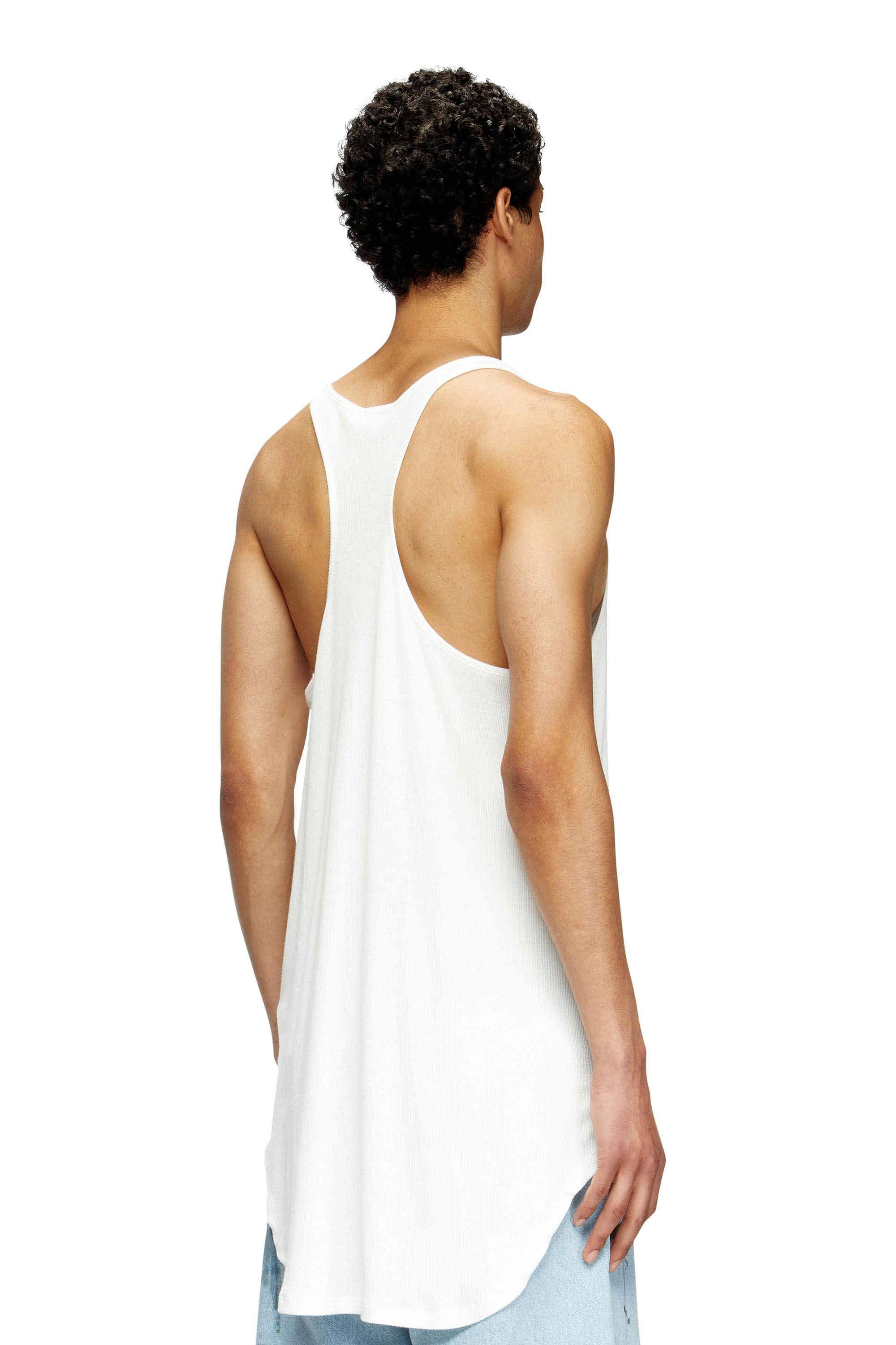 Diesel - PR-T-SHANRY-TOM25, Unisex Tank-Top mit Grafik-Print in Weiß - 4