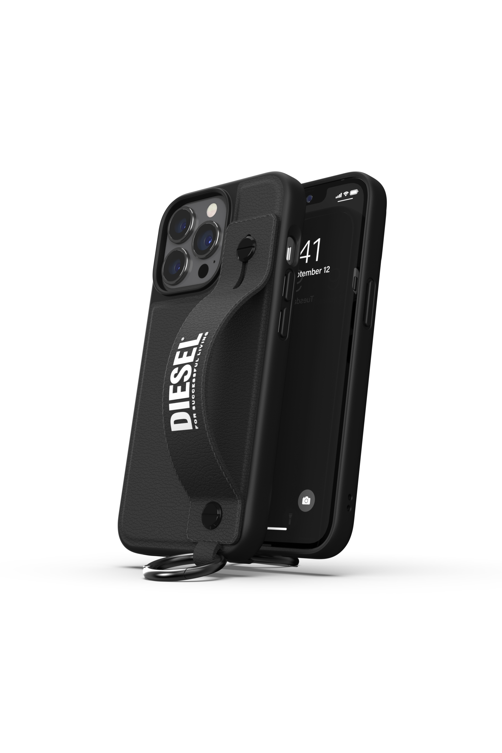 Diesel - 47177 TECH CHAIN, Unisex Handstrap-Case für iPhone 13/ 13 Pro in Schwarz - 3