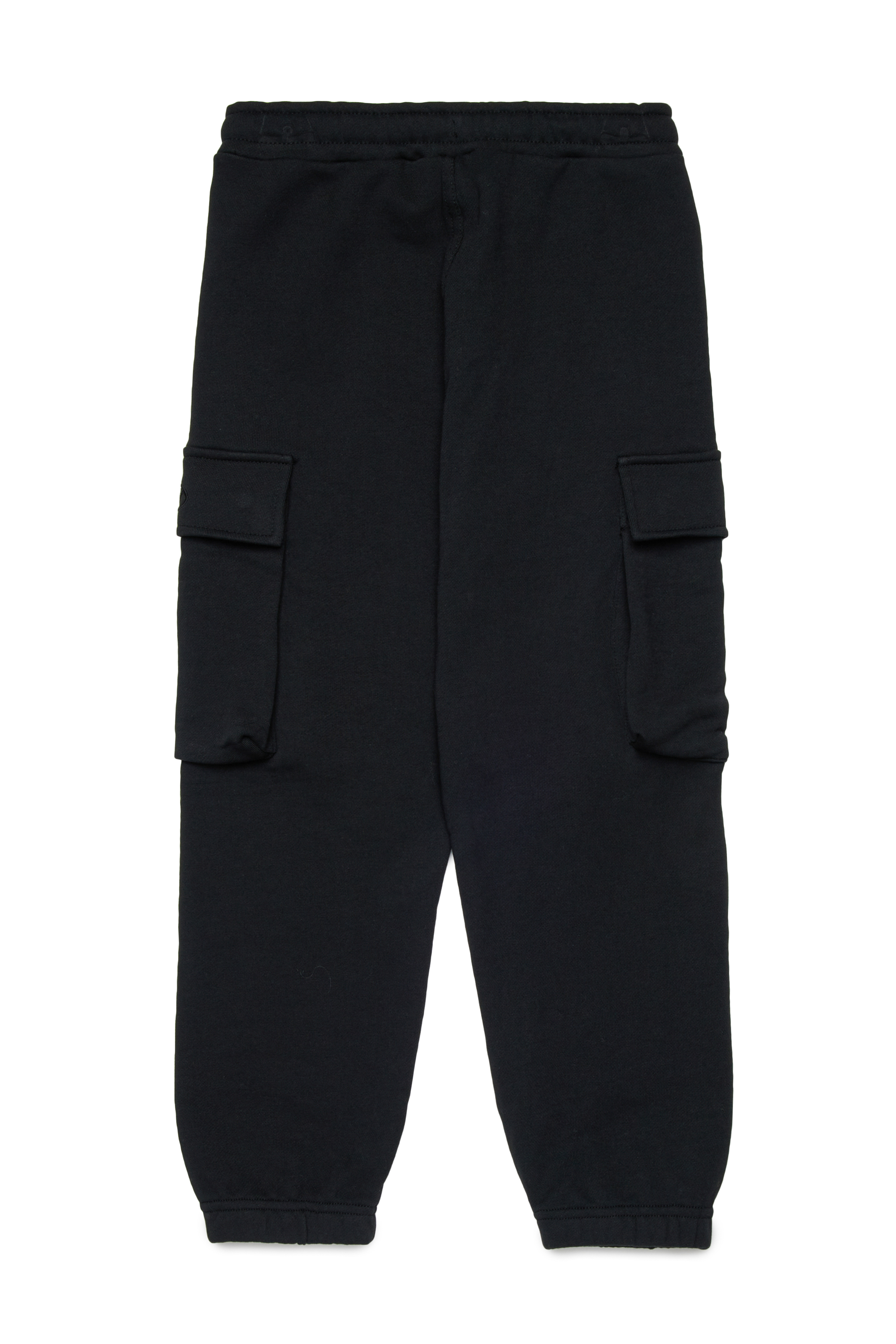 Diesel - PLEKOX, Man's Cargo sweatpants with Oval D embroidery in Black - 2