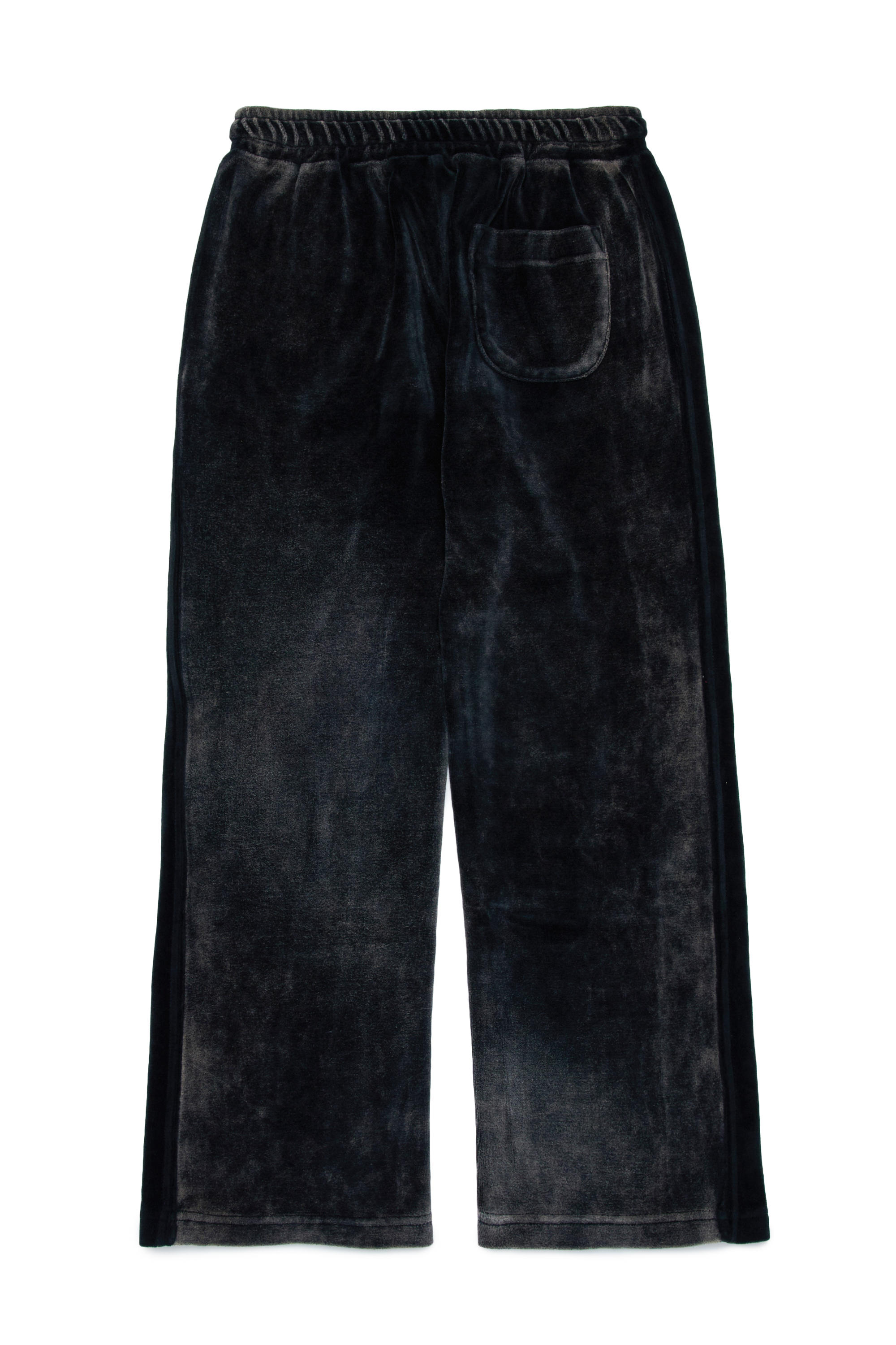 Diesel - PZAMPBAND, Unisex Verblasste Sweathose aus Chenille in Schwarz - 2