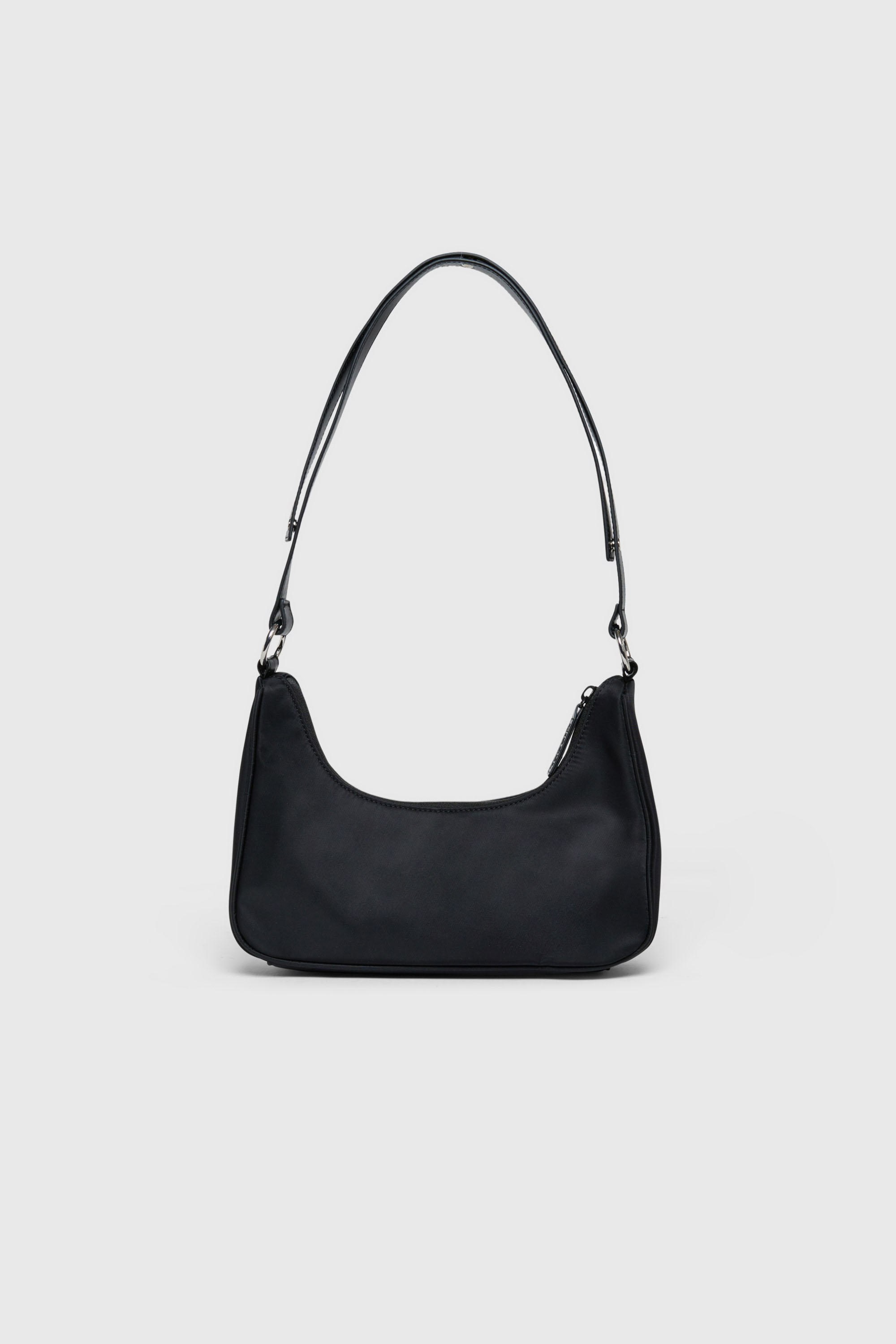 Diesel - WUNSY, Damen WUNSY - Nylon-Umh&auml;ngetasche mit Oval D Logo in Schwarz - 2