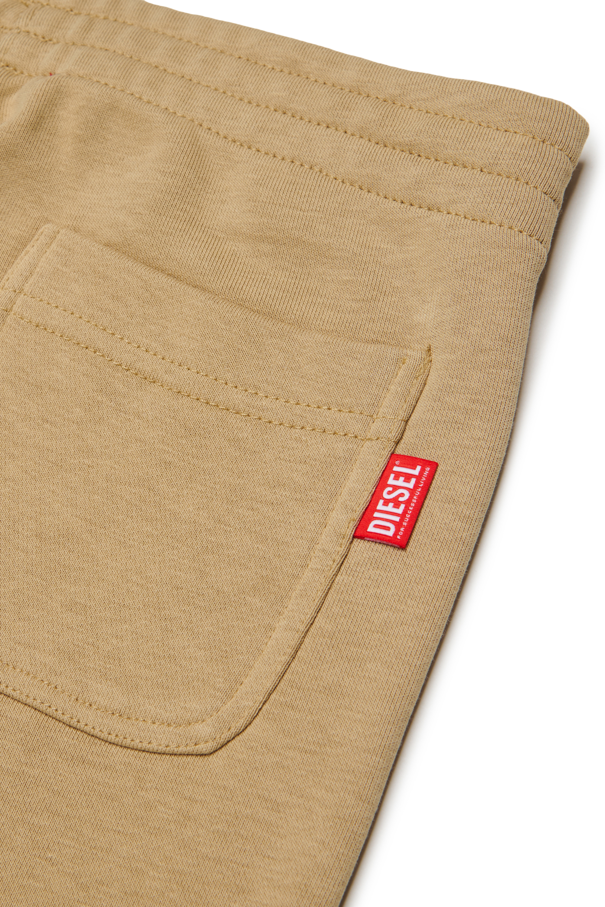 Diesel - PRES, Herren Sweatpants mit abgeschnittenem Logo-Print in Braun - 4