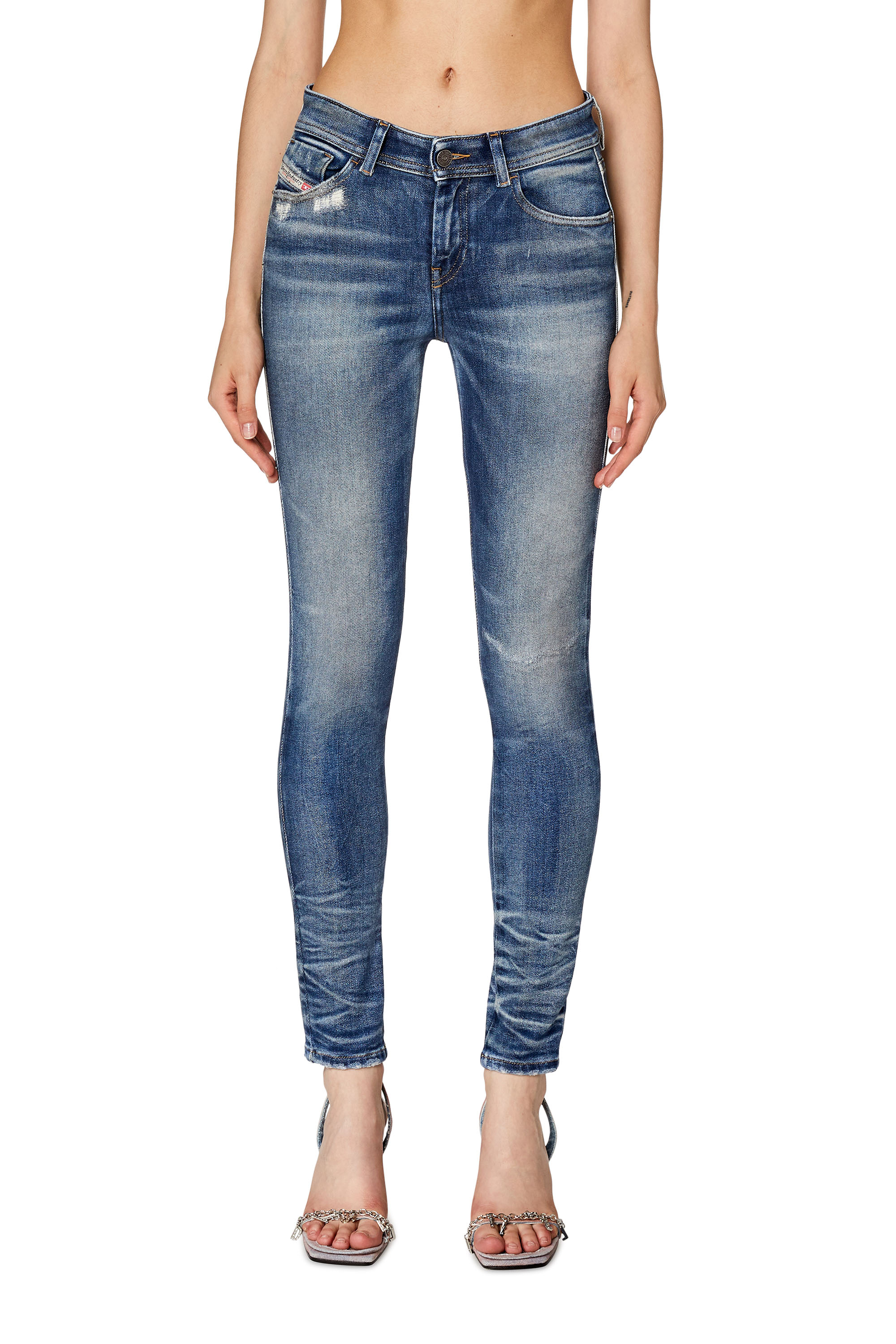 Diesel - Super skinny Jeans 2017 Slandy 09G14, Medium blue - Image 1