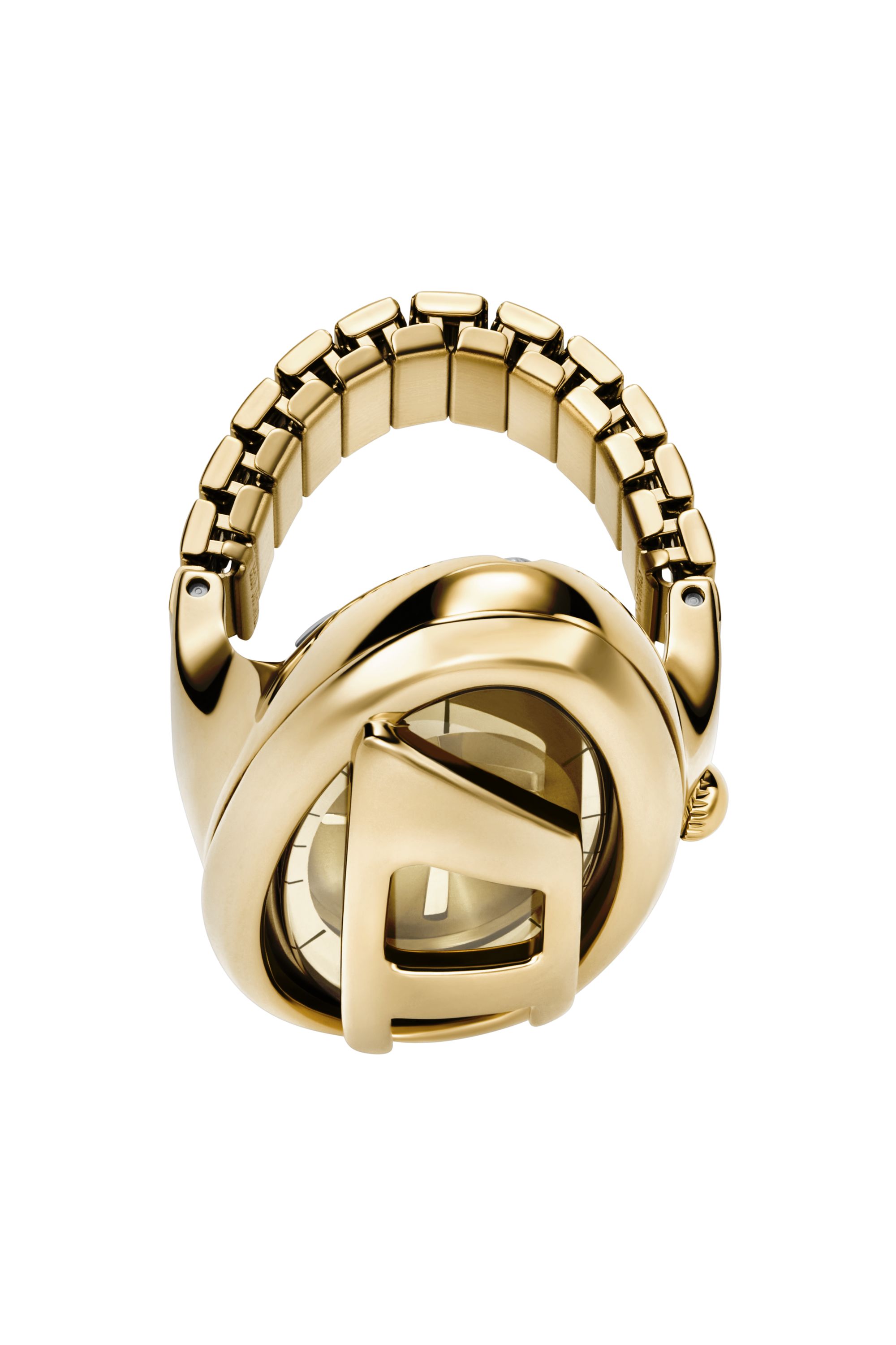 Diesel - DZ5626 WATCH, Damen D-Era Gold-Tone Edelstahl Ringuhr in Gold - 3