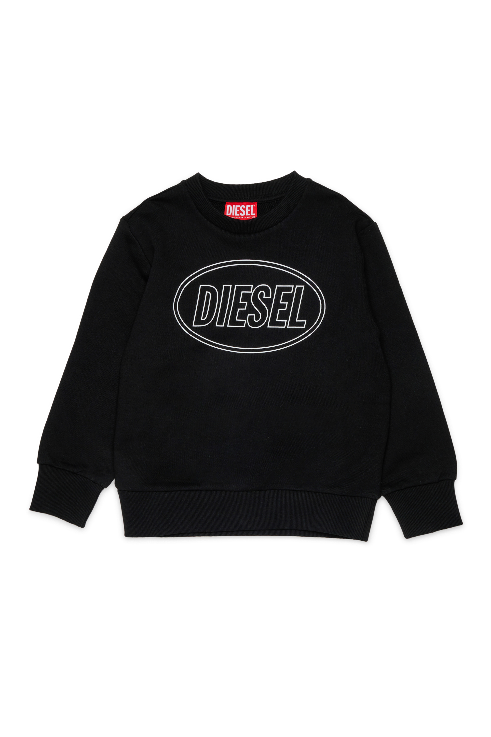 Diesel - SCIRCLE OVER, Herren Sweatshirt mit Logo-Print in Schwarz - 1