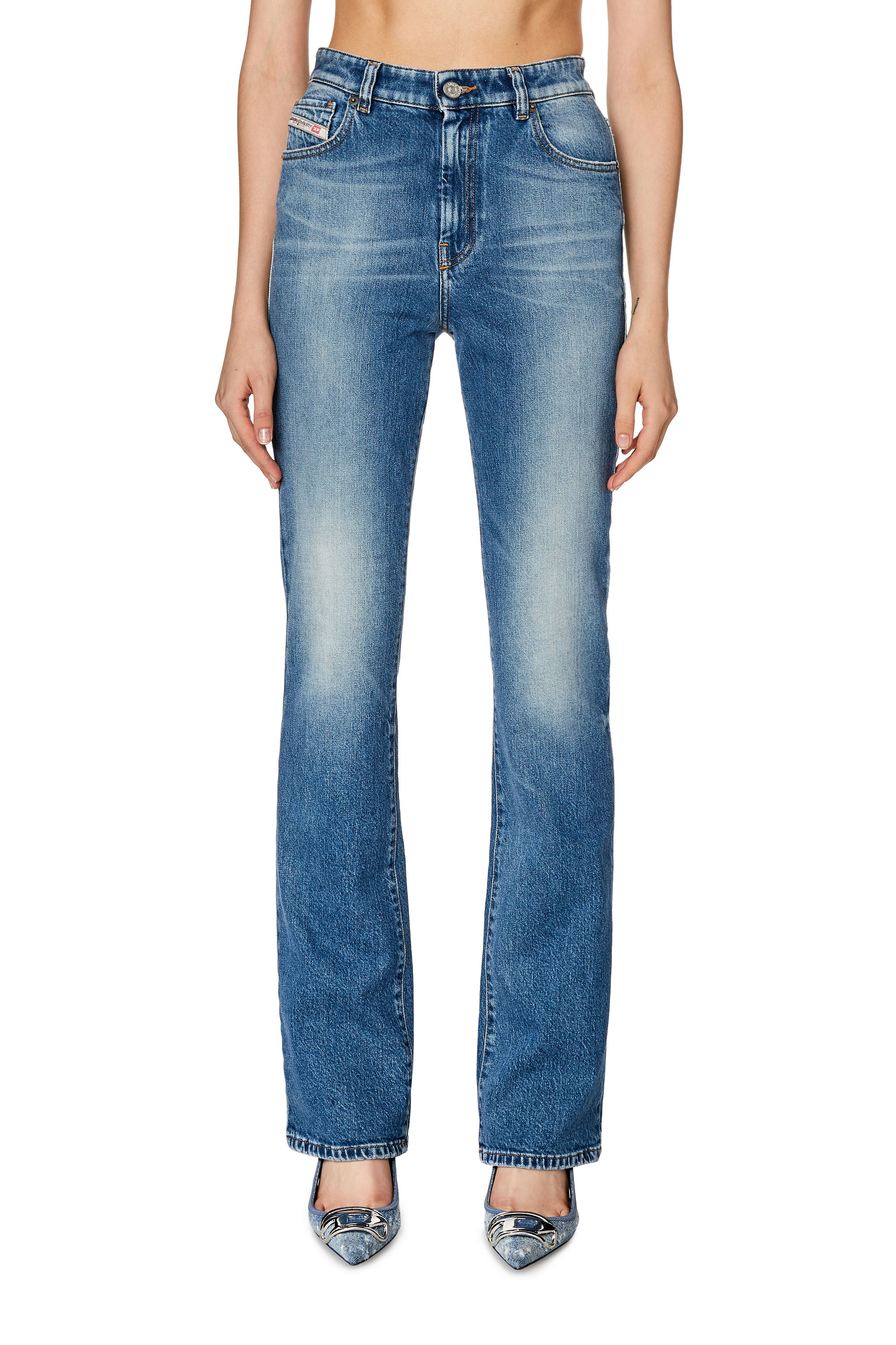 Diesel - Bootcut and Flare Jeans 2003 D-Escription 007P9, Mittelblau - Image 1