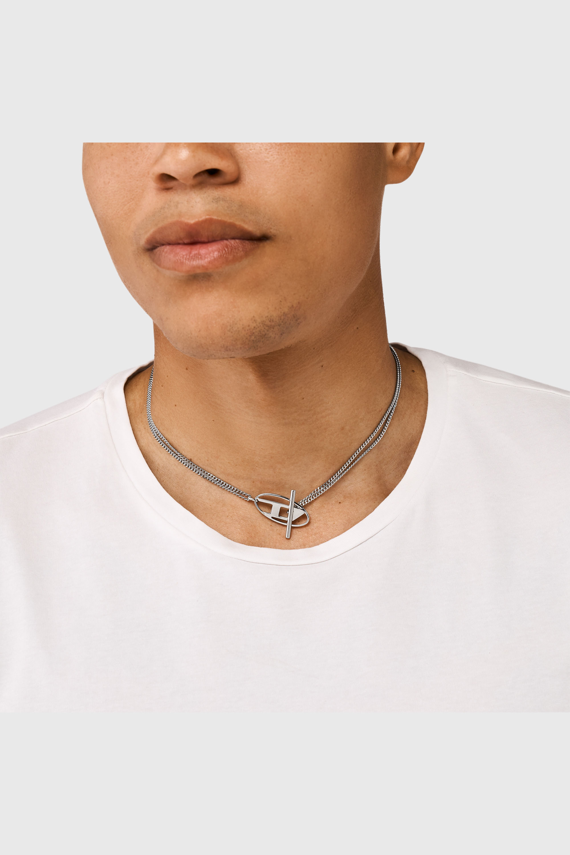 Diesel - DX1534040, Unisex Halskette aus Edelstahl in Silber - 4