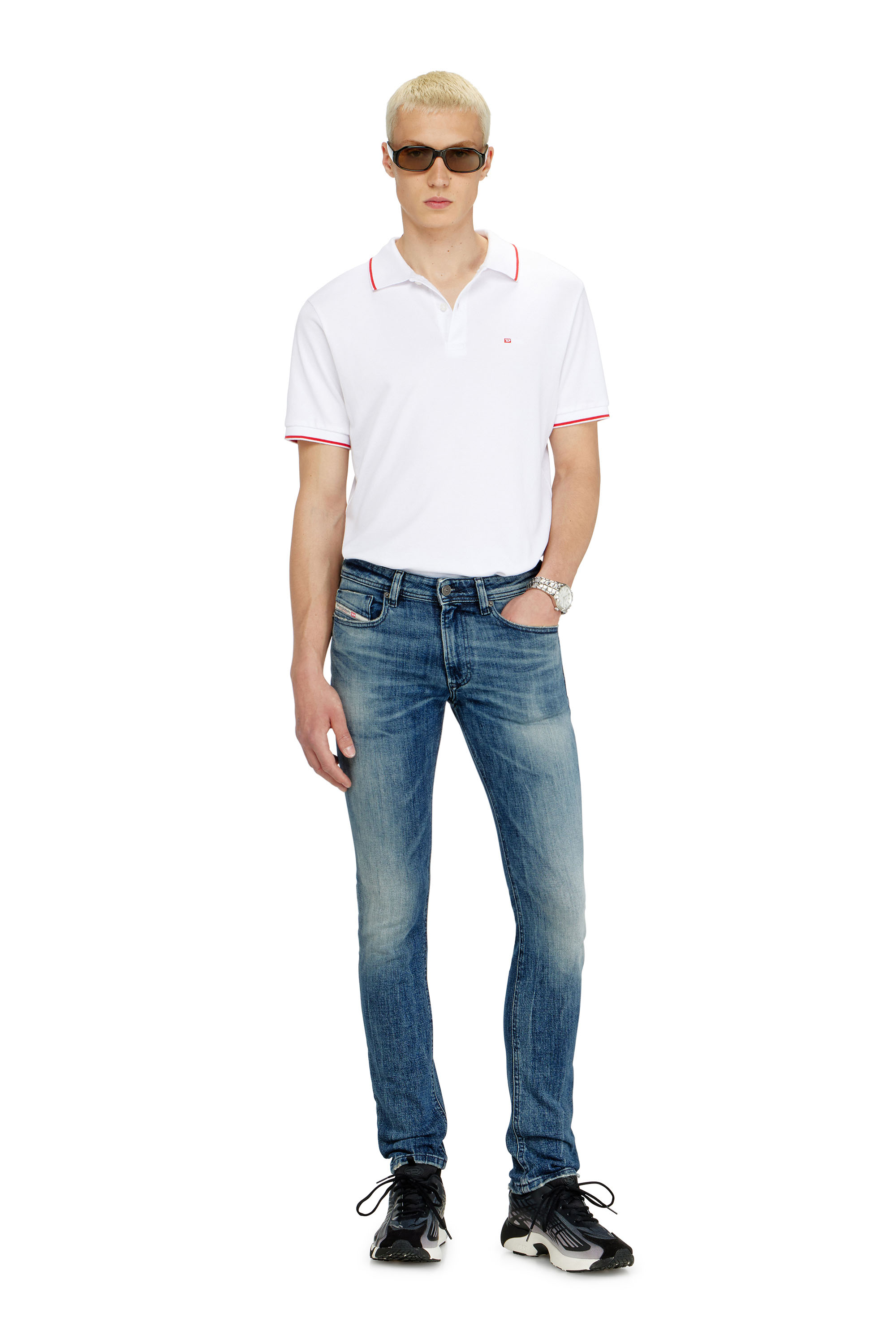 Diesel - Herren Skinny Jeans 1979 Sleenker 0KBBE, Mittelblau - 1