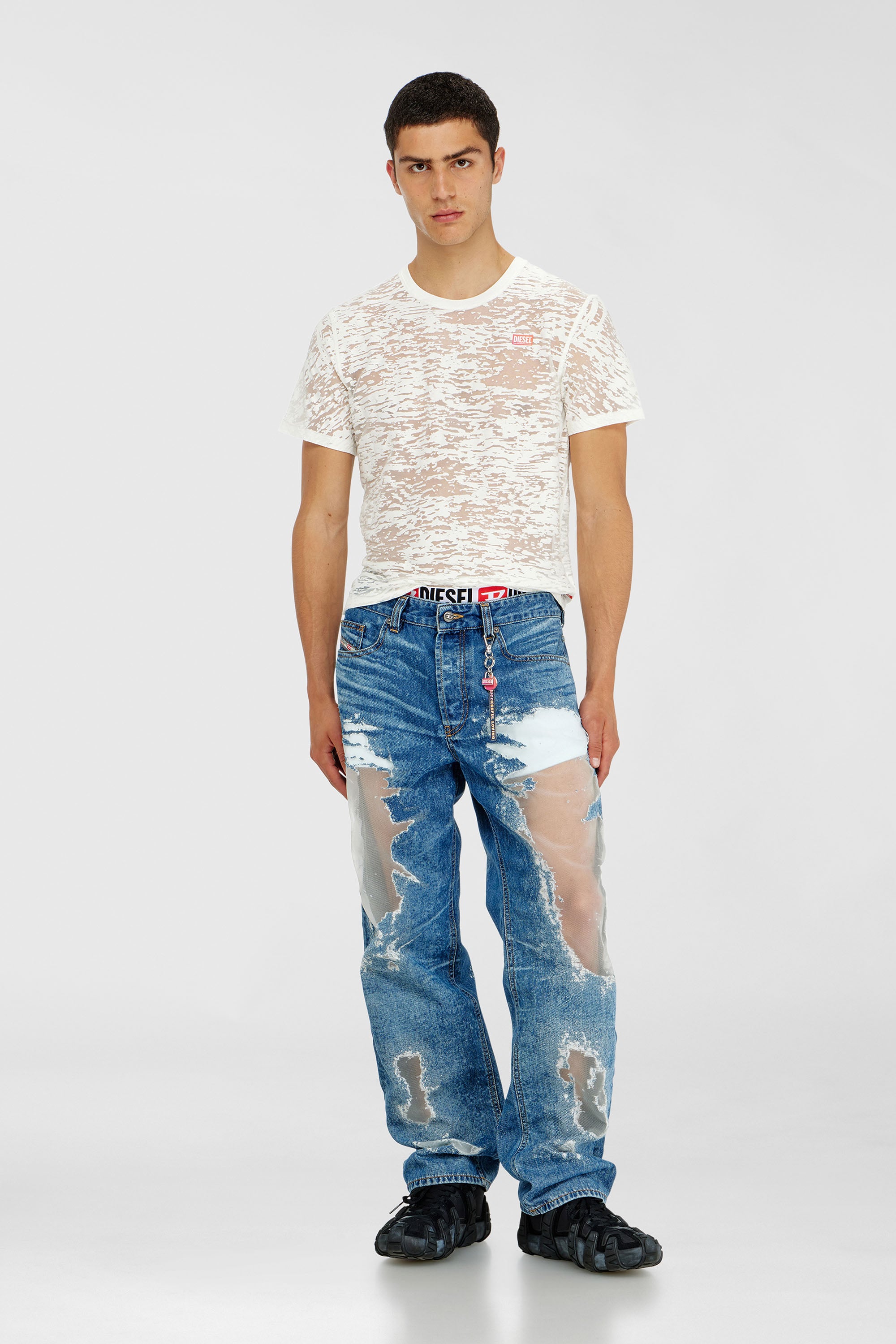 Diesel - Herren Regular Jeans 2024 D-Macs 068ZH, Mittelblau - 2