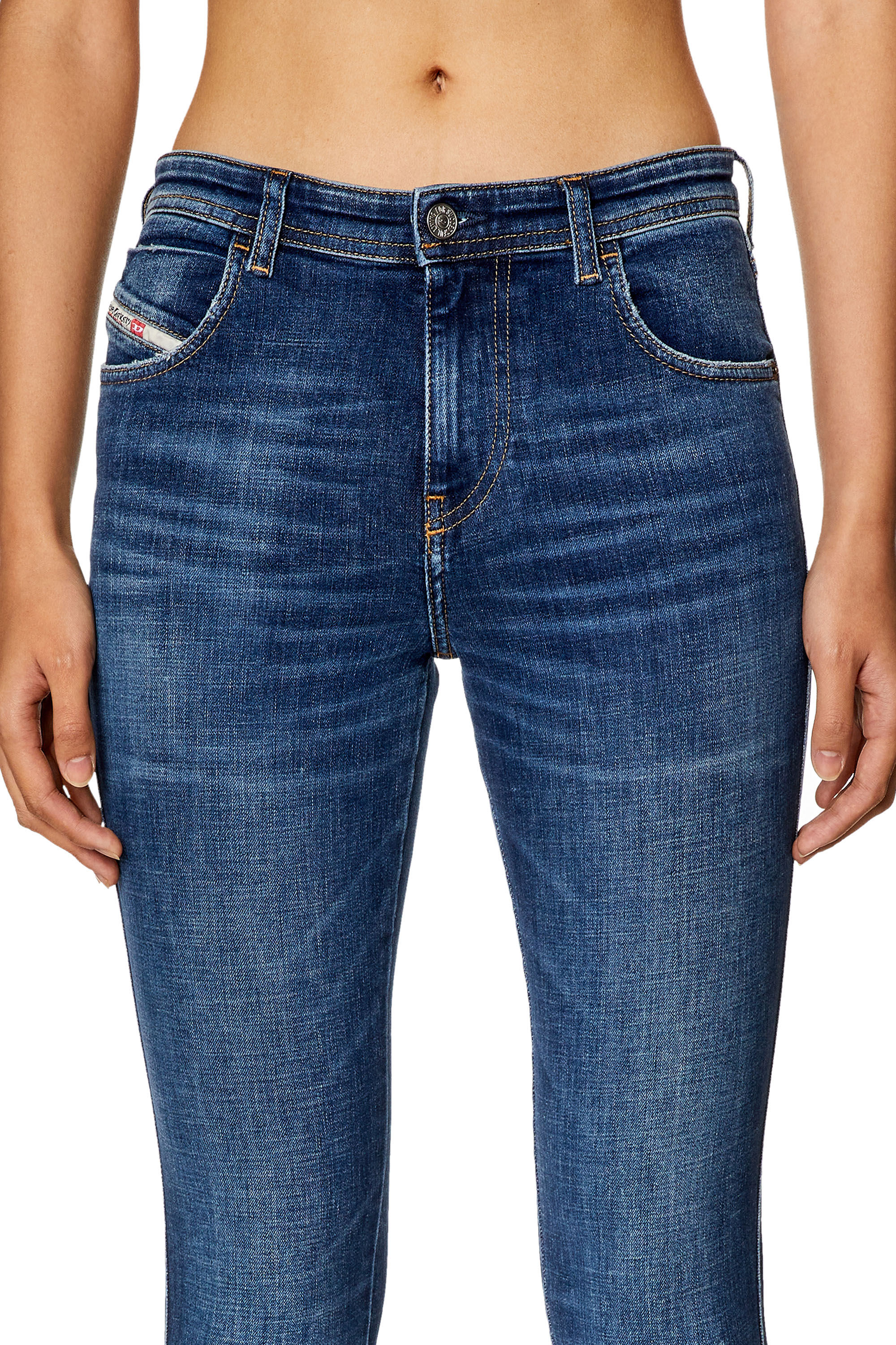 Diesel - Skinny Jeans 2015 Babhila 09H63, Dunkelblau - Image 4