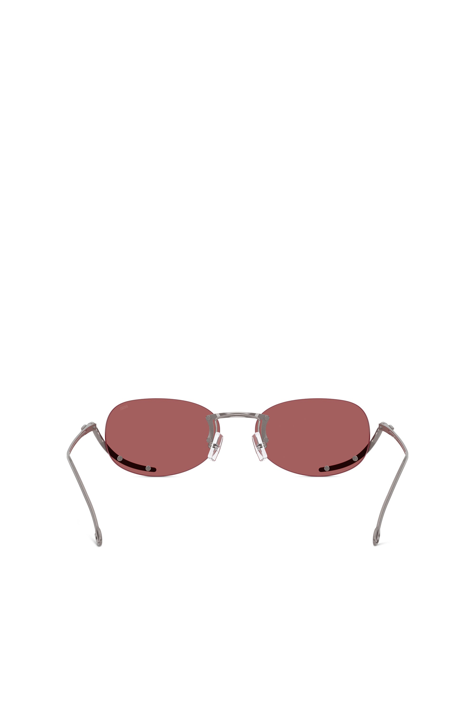 Diesel - 0DL1004, Unisex Ovaler Modell Brille in Rot - 3