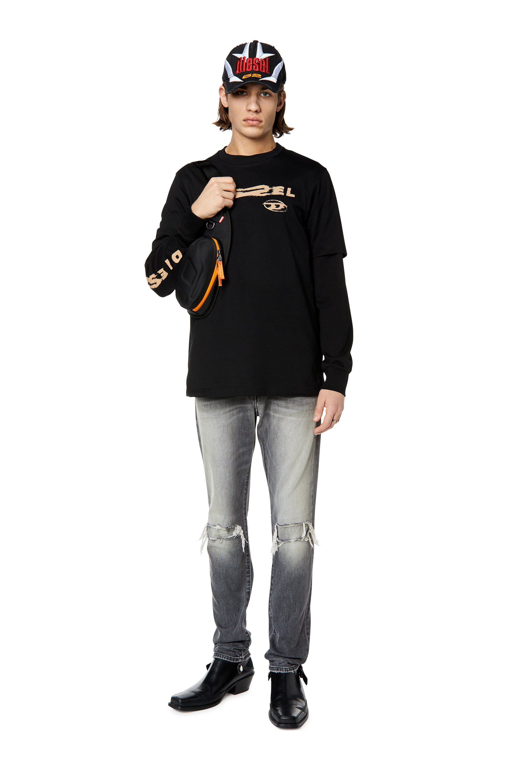 Diesel - 2019 D-Strukt 09G03 Slim Jeans, Hellgrau - Image 3