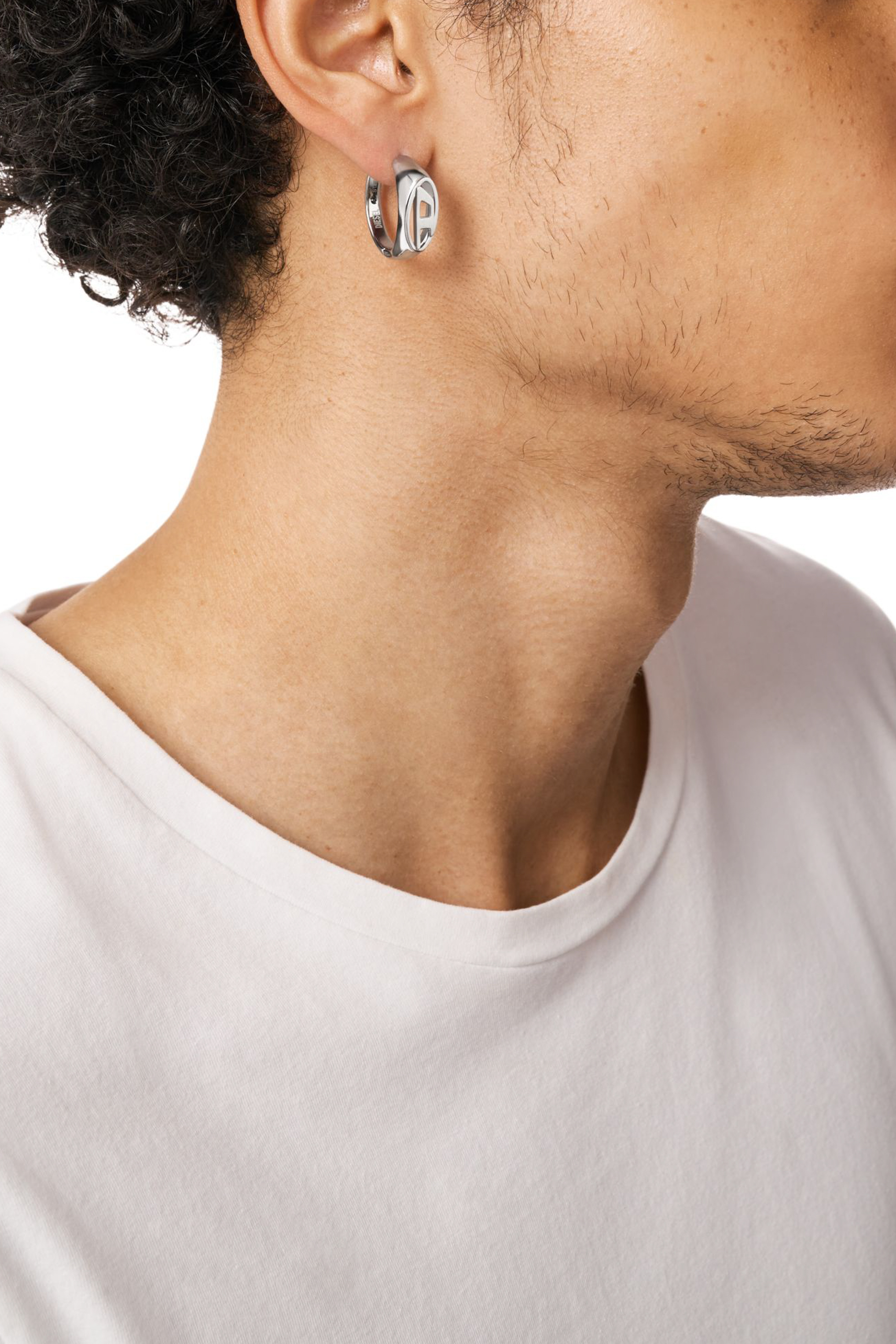 Diesel - DX1642040 JEWELLERY, Unisex Ohrring aus Edelstahl in Silber - 4