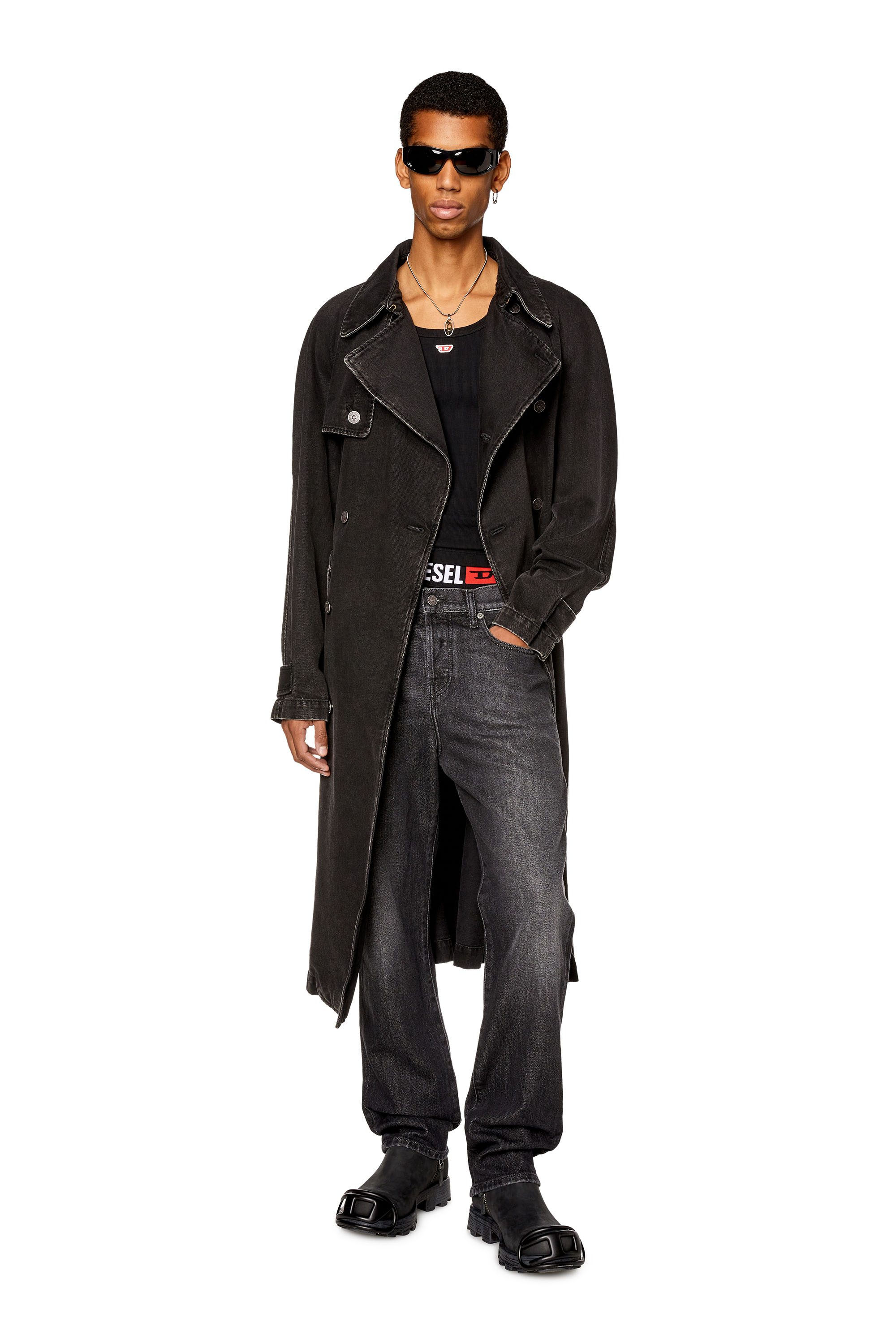 Diesel - Straight Jeans 2020 D-Viker 09F75, Schwarz/Dunkelgrau - Image 4