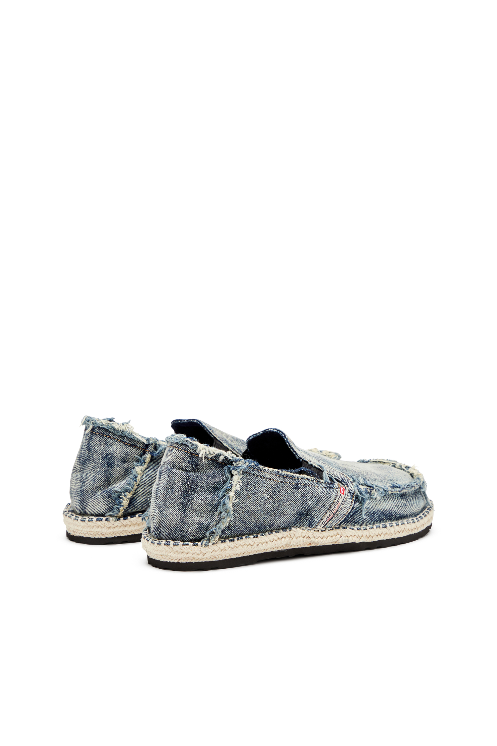 Diesel - D-LUKAS ESP, Herren Loafer-Espadrilles aus vielgetragenem Denim in Hellblau - 4