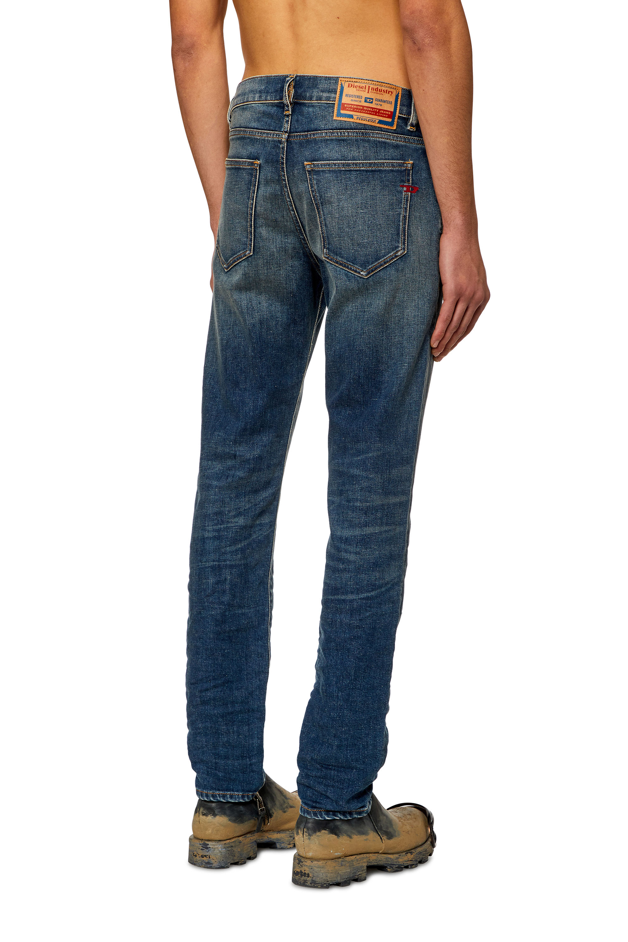 Diesel - Slim Jeans 2019 D-Strukt 09H49, Dunkelblau - Image 3