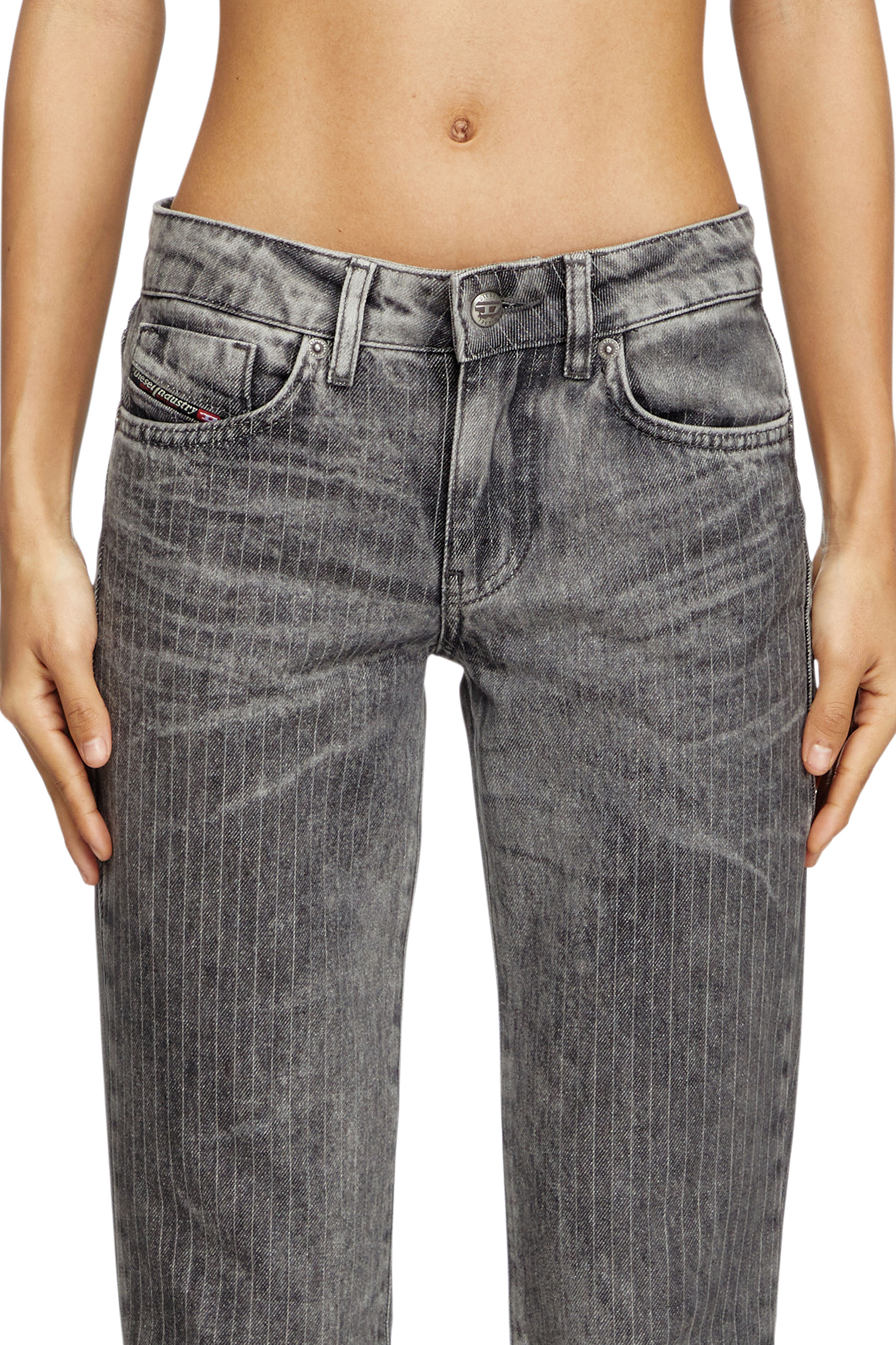 Diesel - Damen Bootcut Jeans D-Gianna 0ABDI, Hellgrau - 4