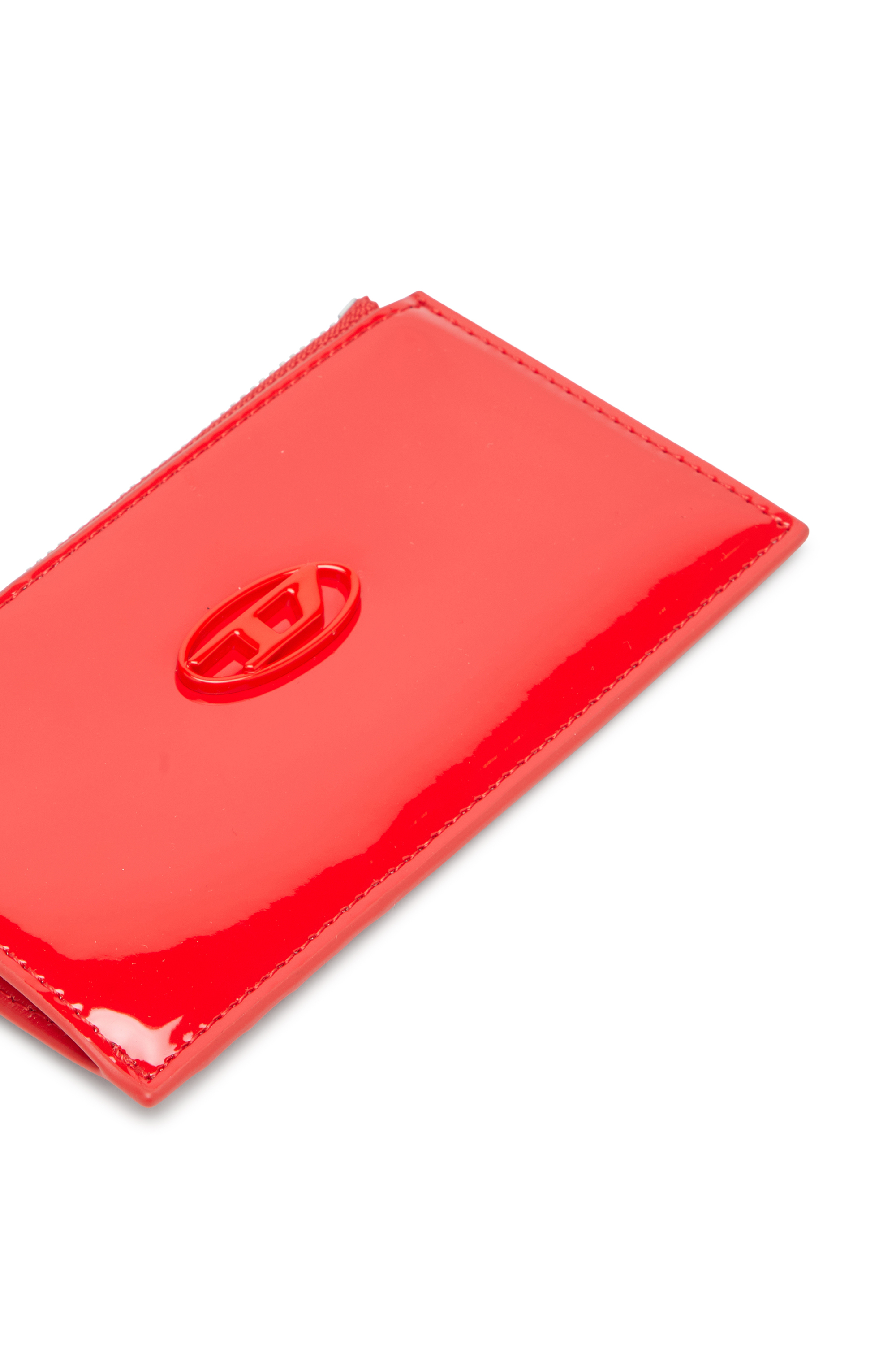 Diesel - PLAY CARD HOLDER III, Damen Kartenetui mit glänzendem Finish in Rot - 4