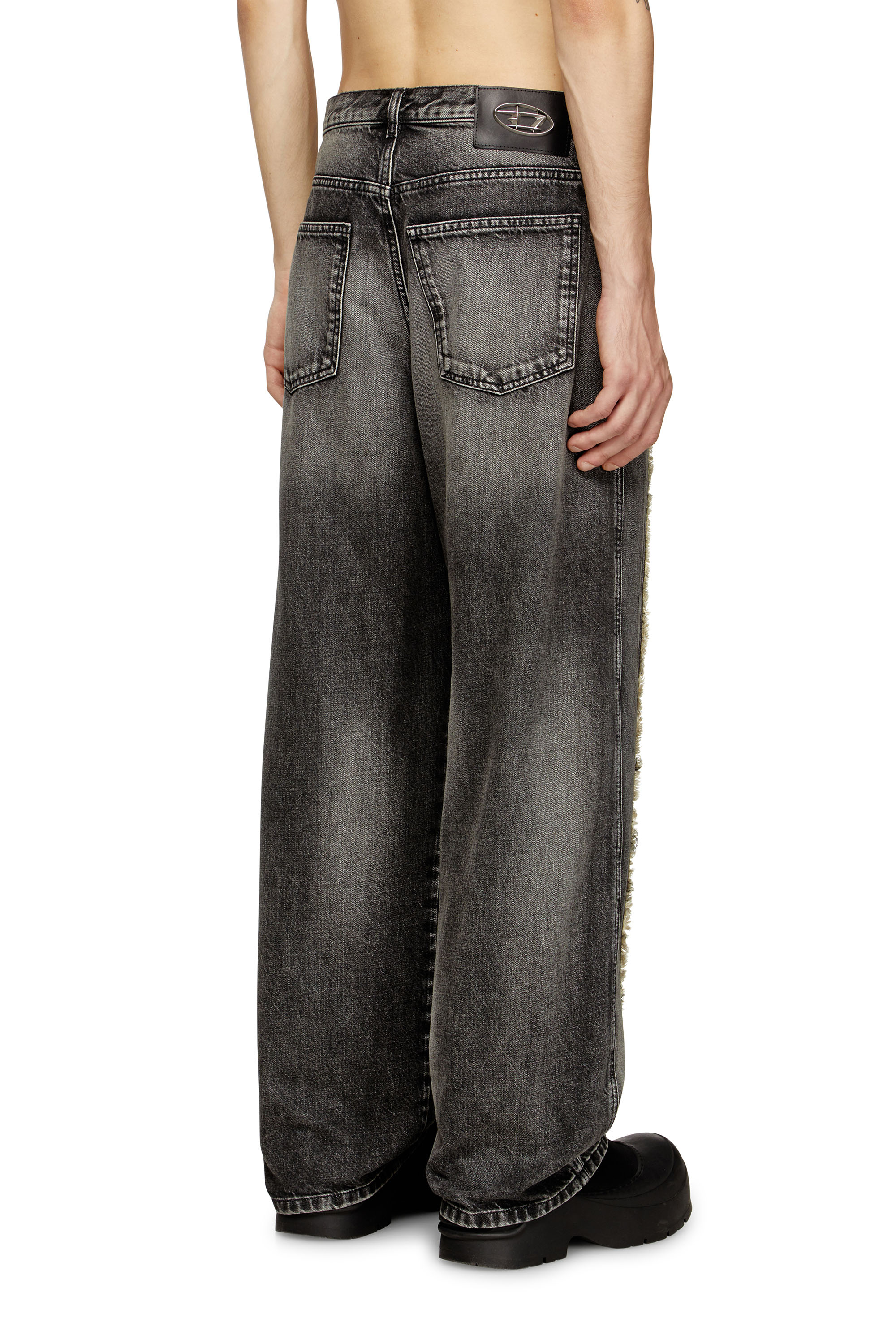 Diesel - Unisex Straight Jeans D-ThugClub 0BEBT, Schwarz/Dunkelgrau - 4