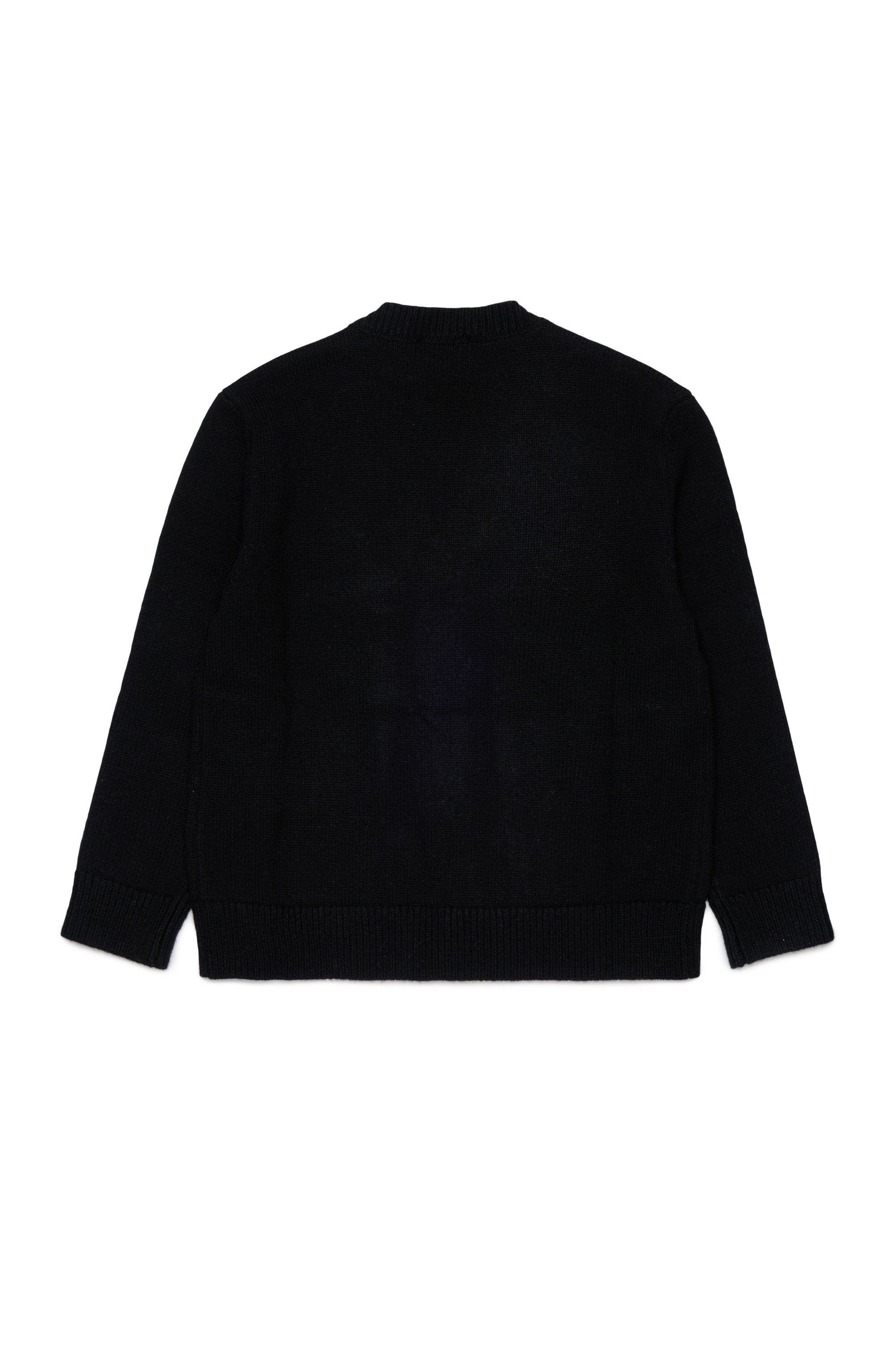 Diesel - KLABO CARDIGAN OVER, Man's Cashmere-enriched cardigan with Oval D logo in Black - 2