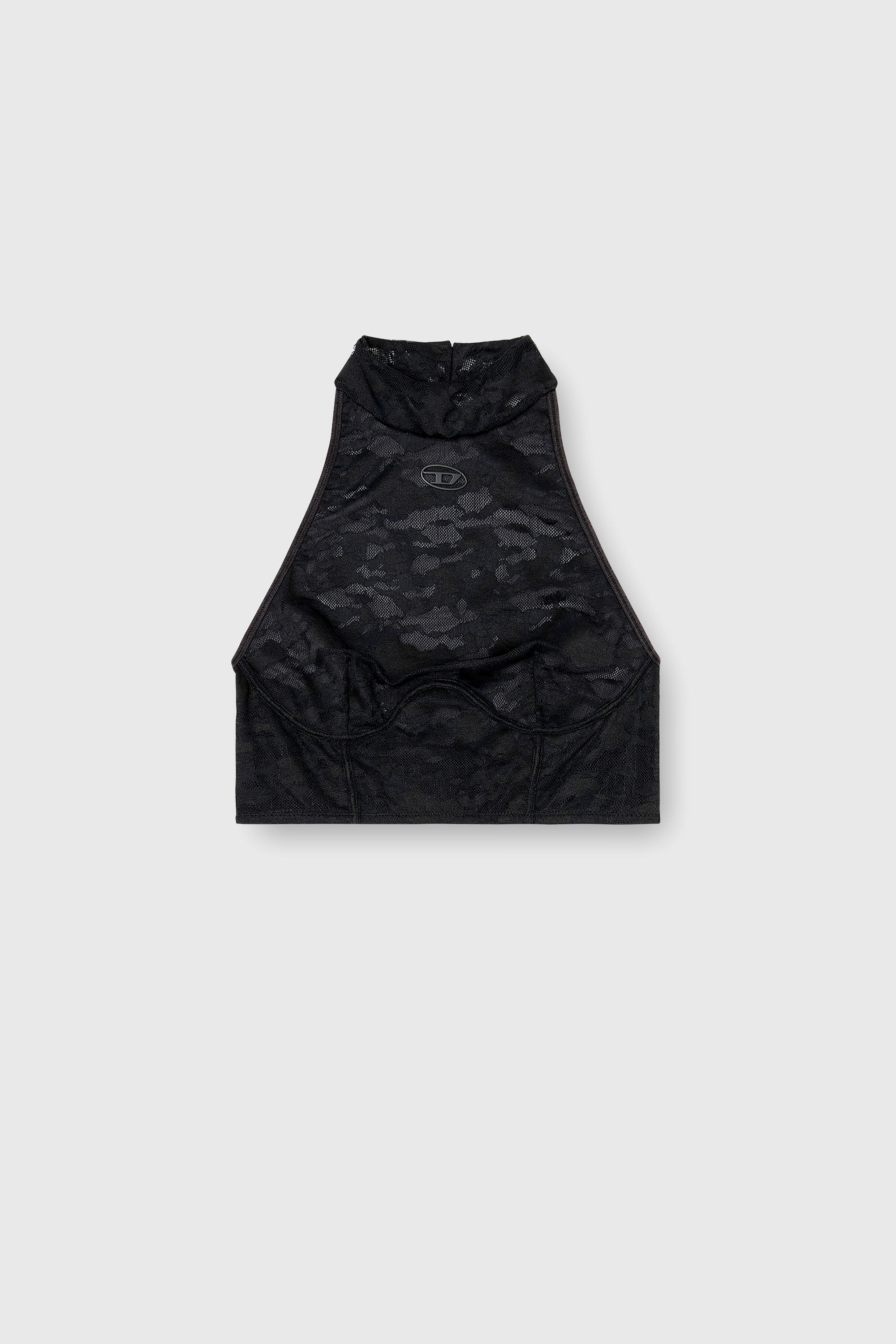 Diesel - MARCIA-UTLT, Damen Spitzen-Bralette mit Neckholder in Schwarz - 2