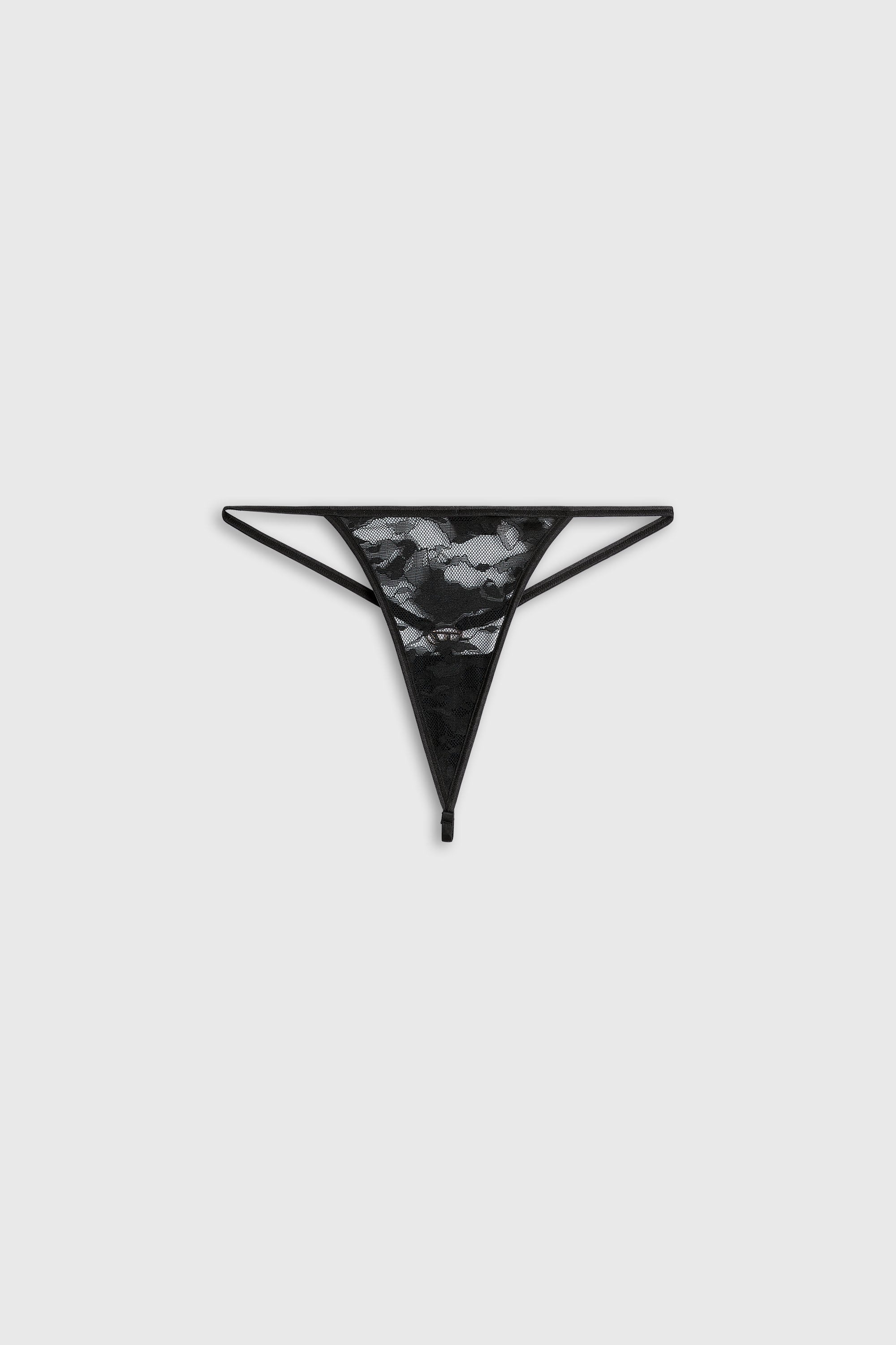 Diesel - GEMMA-UTLT, Damen String aus Camouflage-Spitze in Schwarz - 2