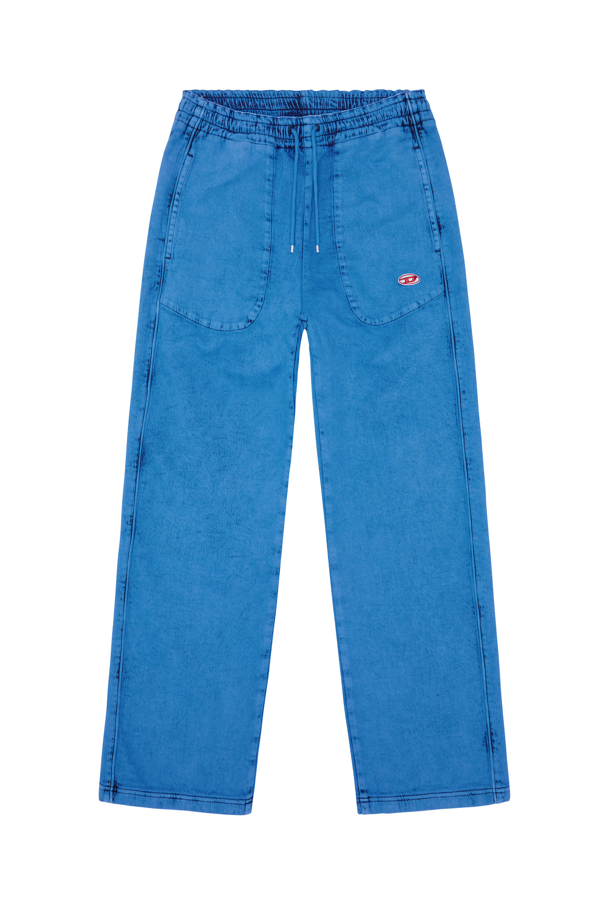 Diesel - D-Martians Track Denim 09D16 Straight, Blau - Image 6