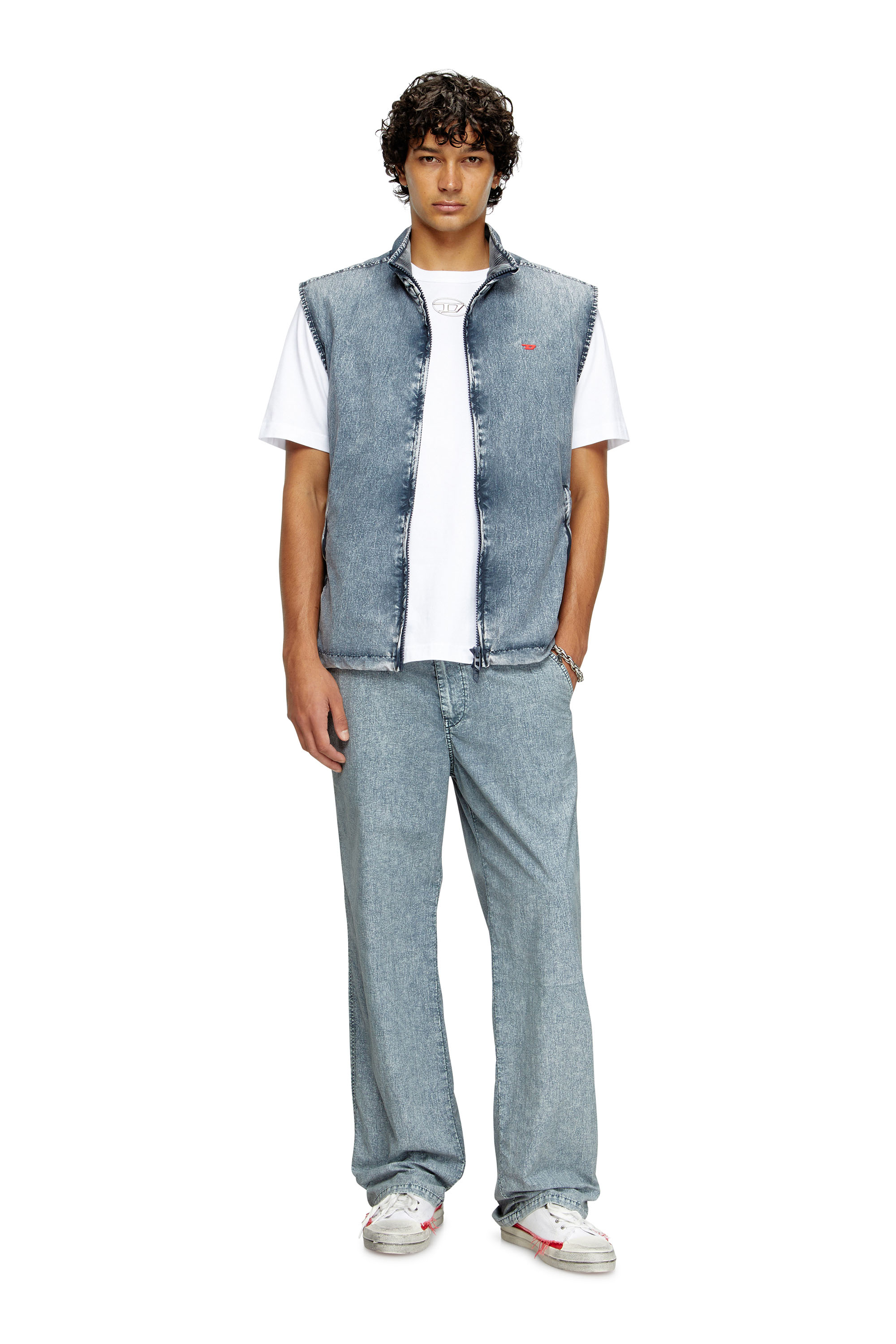 Diesel - T-JUST-OD, Herren T-Shirt mit Spritzguss-Logo in Weiß - 1