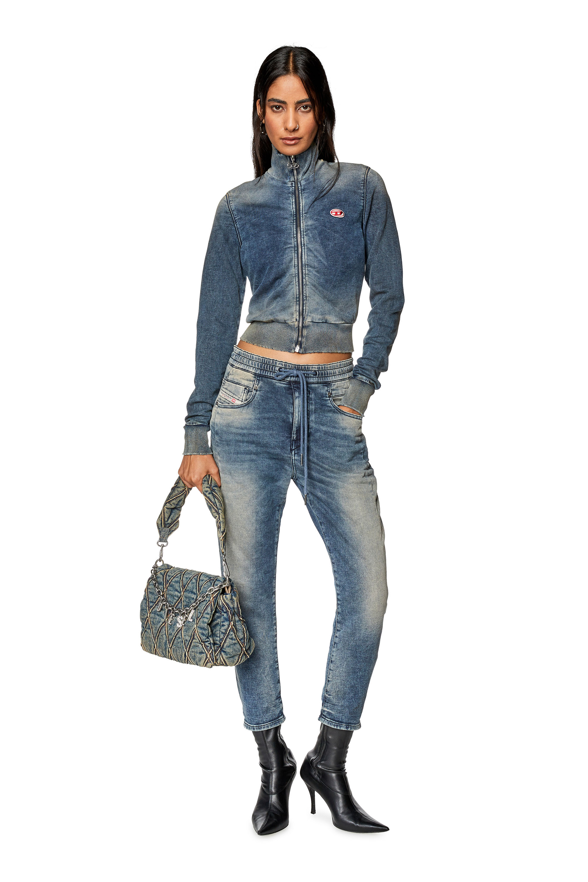 Diesel - Boyfriend Fayza JoggJeans® 068FN, Dunkelblau - Image 4