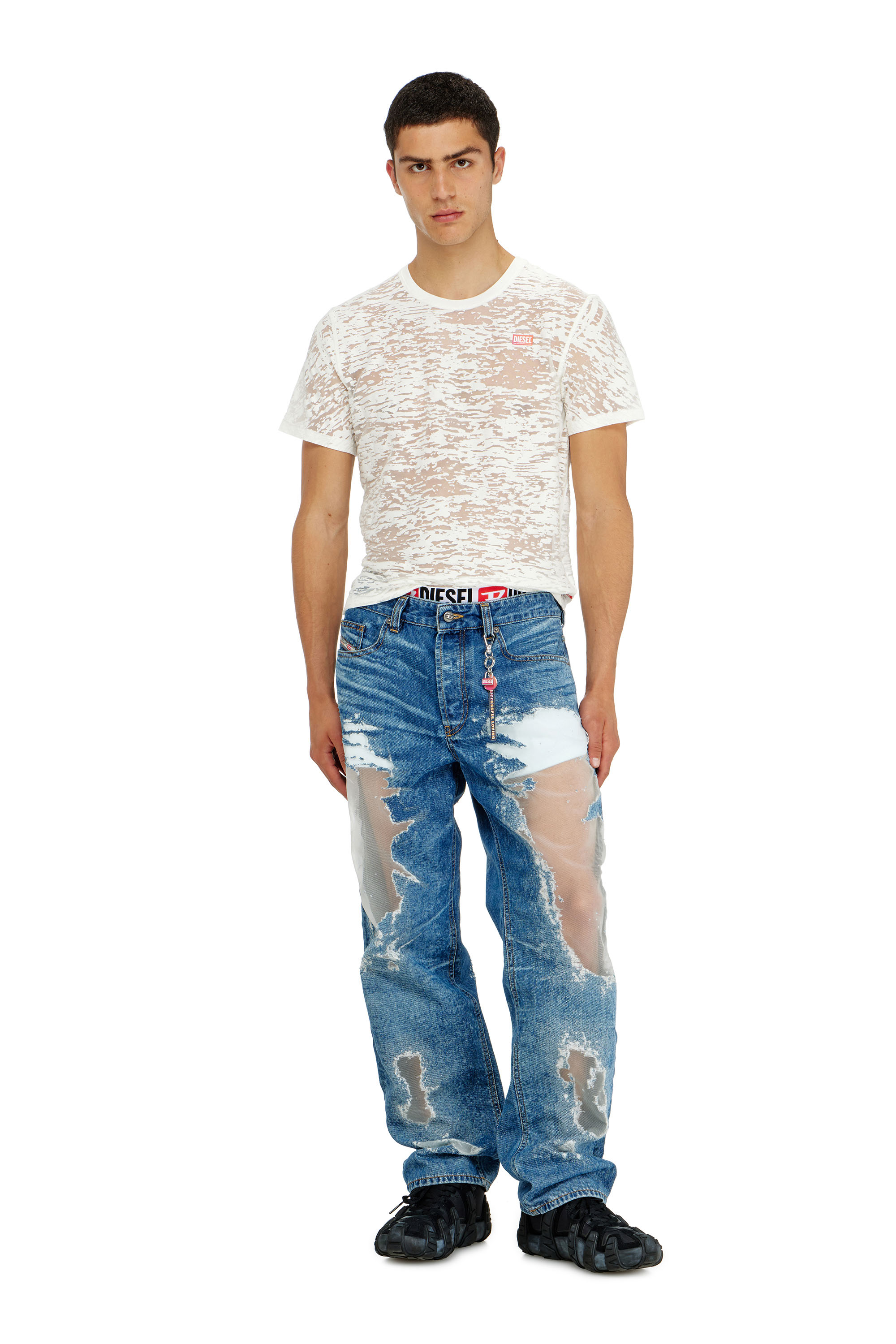 Diesel - Herren Regular Jeans 2024 D-Macs 068ZH, Mittelblau - 1