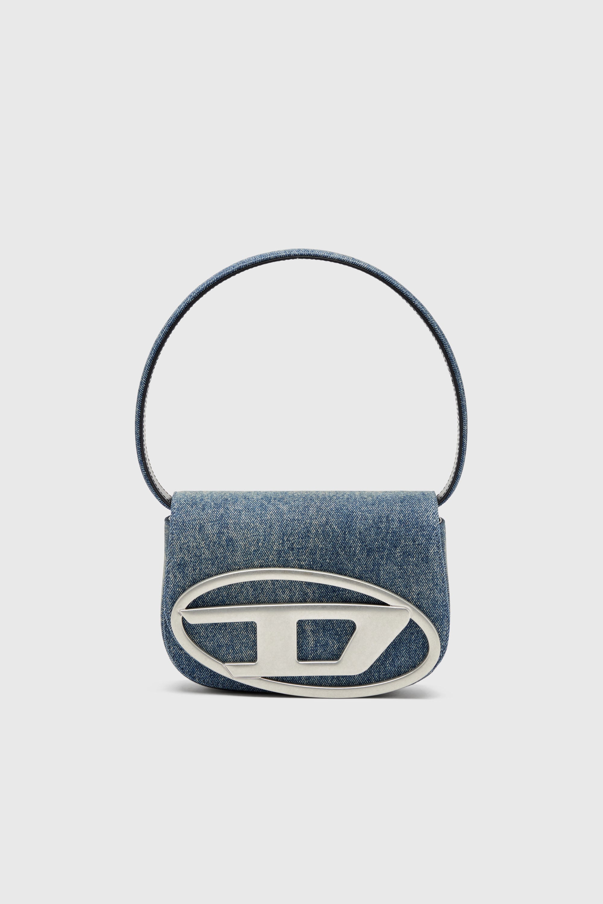 Diesel - 1DR, Damen 1DR-Ikonische Schultertasche aus solarisiertem Denim in Blau - 2