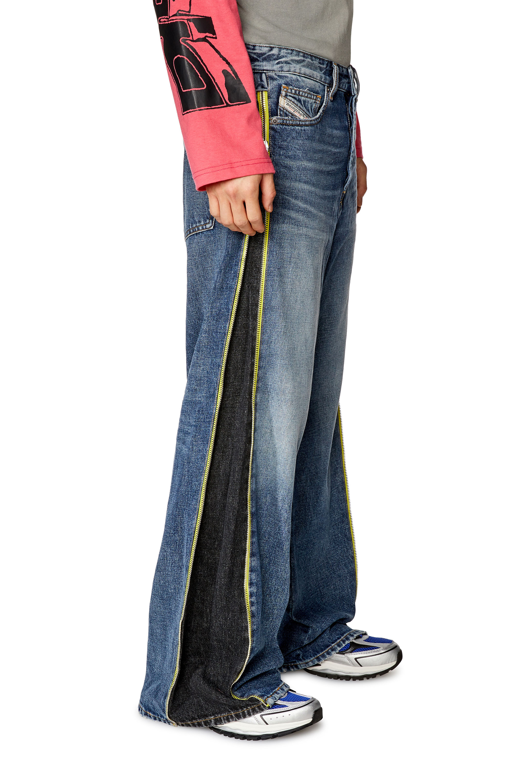 Diesel - D-Rise 007R9 Straight Jeans, Mittelblau - Image 3