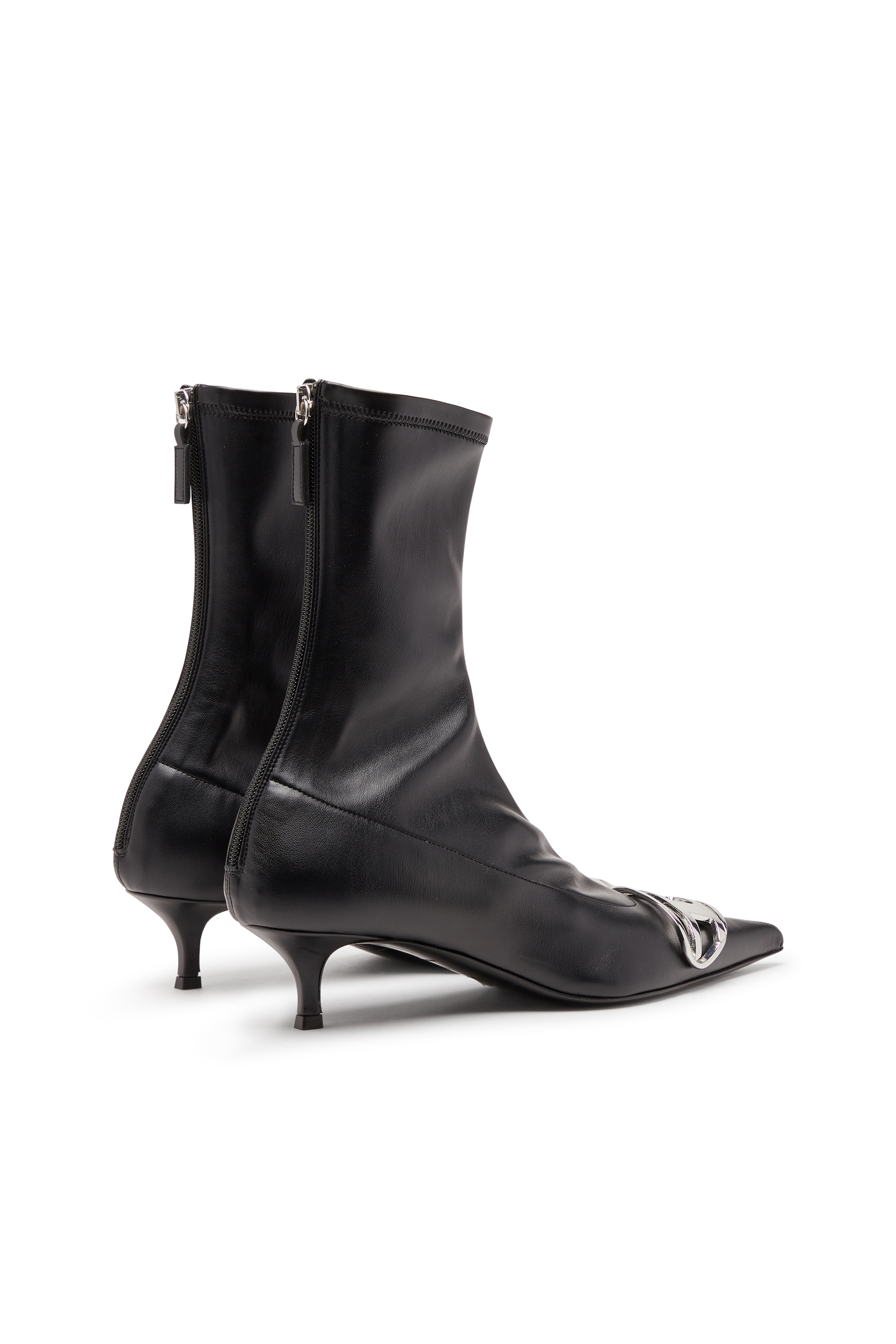 D-VENUS KITTIE BT, Schwarz Diesel - D-VENUS KITTIE BT, Damen D-Venus-Sock-Boots mit Oval D-Plakette in Schwarz - 3