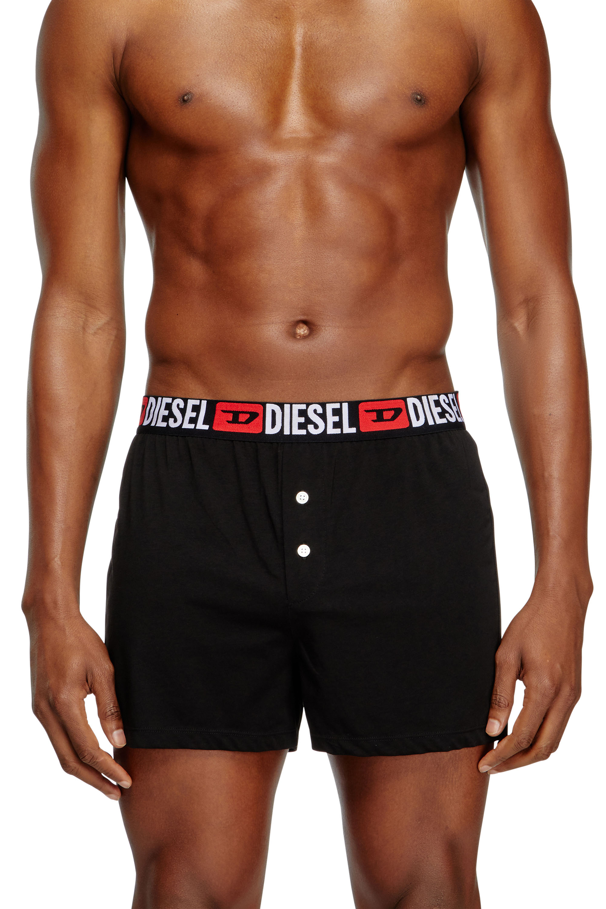 Diesel - STARKIE-D-CORE, Herren Boxershorts mit Allover-Logo am Bund in Schwarz - 2