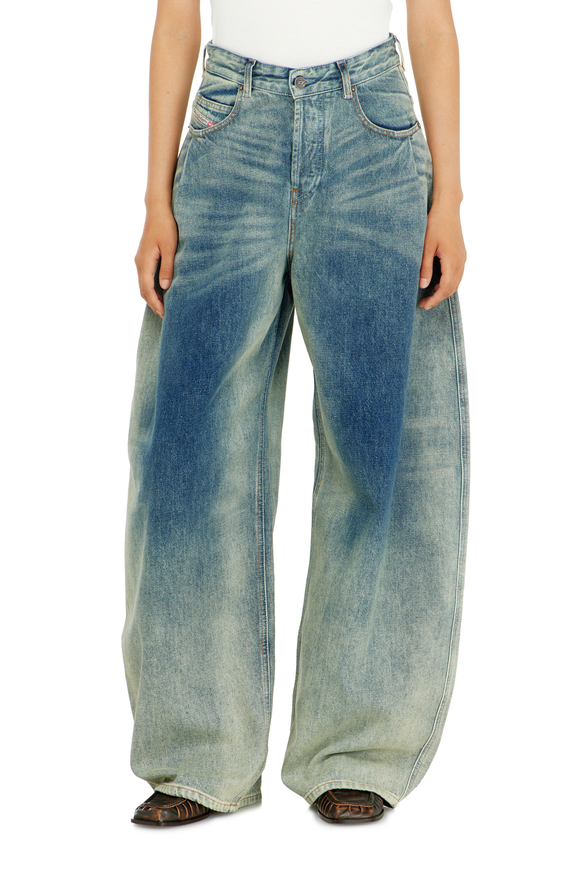 Diesel - Damen Relaxed Jeans 1987 D-Khelz 007EF, Mittelblau - 4