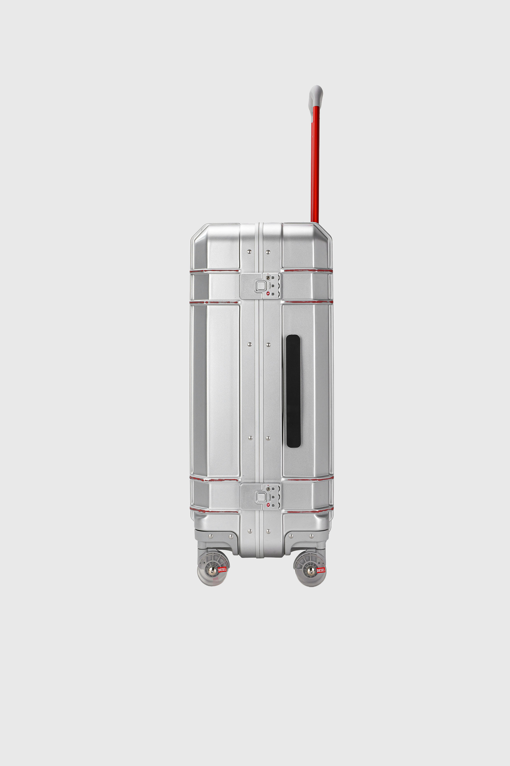 Diesel - DIESEL PC STRONG IMAGE TROLLEY- DSL003, Unisex Robuster Koffer Gr&ouml;&szlig;e M in Silber - 4