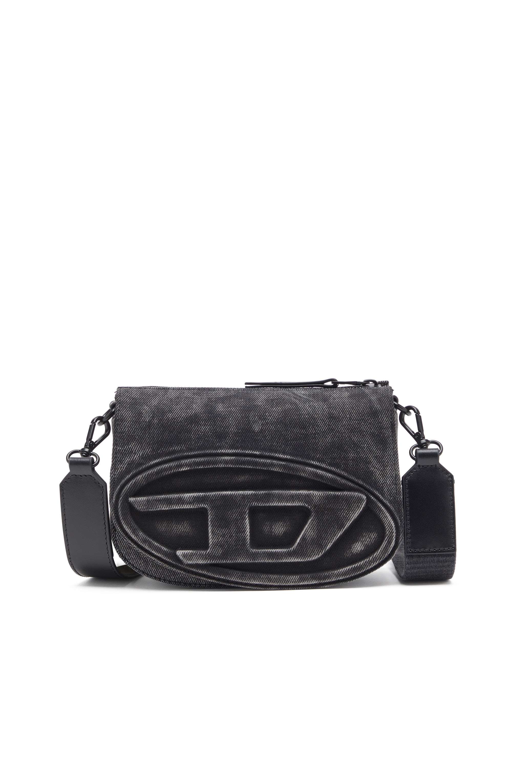 Diesel - 1DR CAMERA BAG, Herren 1DR-Camera Bag aus Stonewashed-Denim in Schwarz - 1