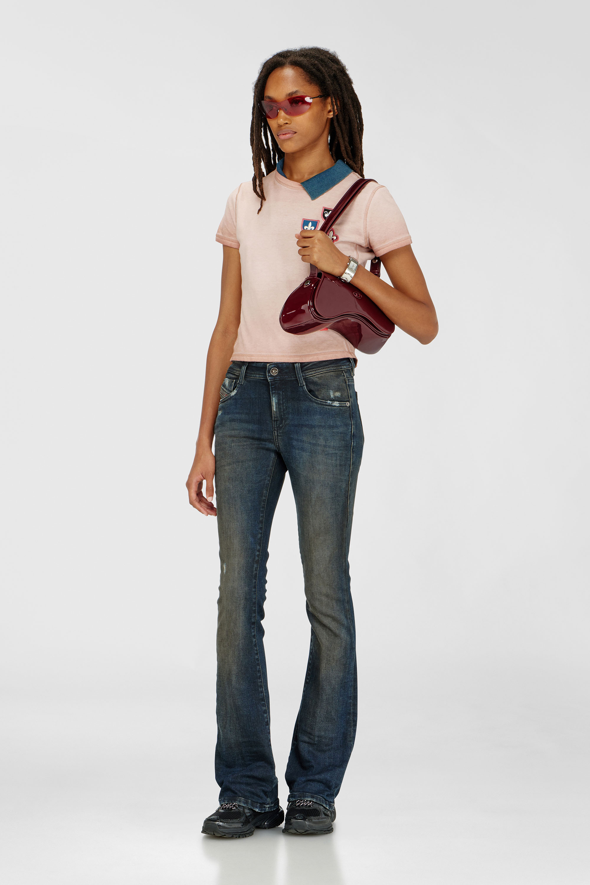 Diesel - Damen Bootcut Jeans 1969 D-Ebbey 09P69, Dunkelblau - 1
