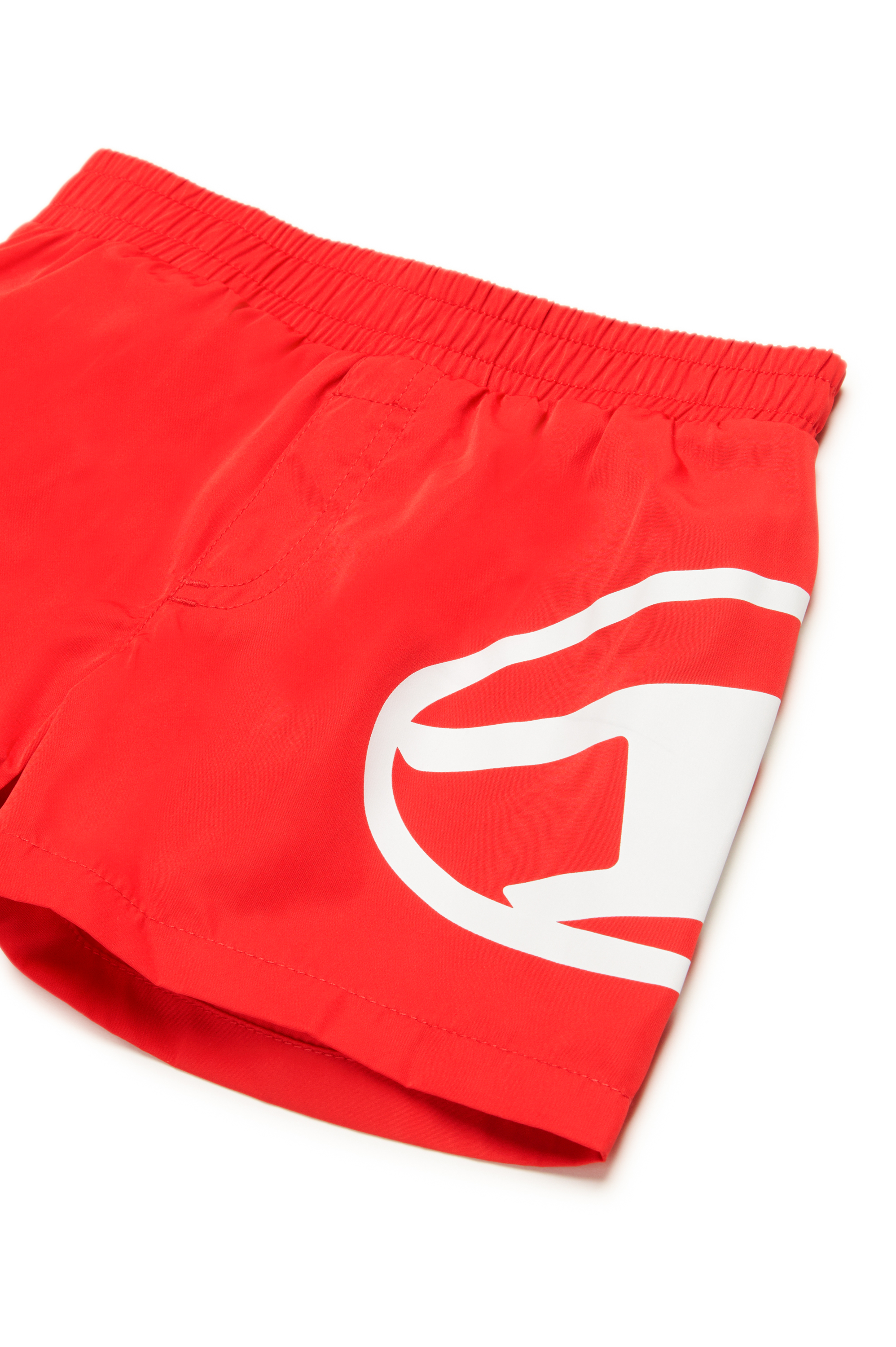 Diesel - MRULB, Herren Badeshorts mit Oval D-Print in Rot - 3