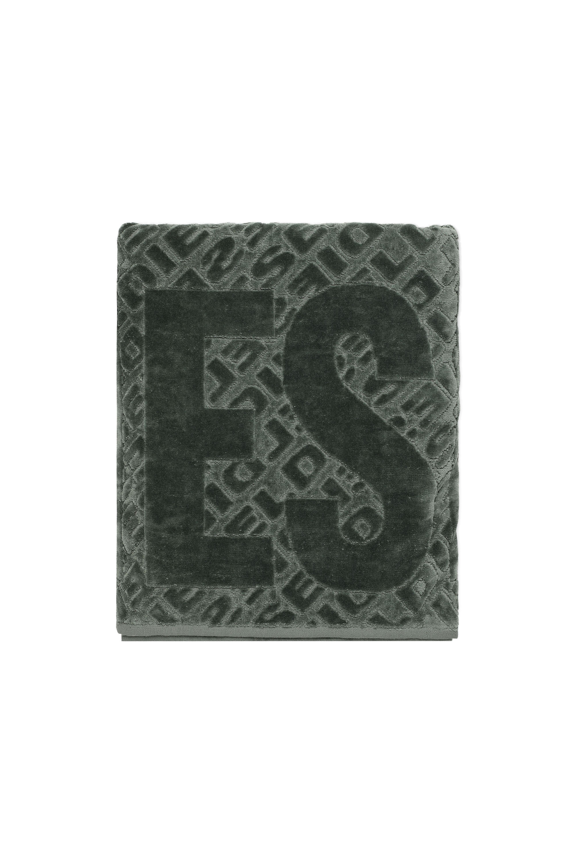 Diesel - TELO 3DLOGO        95X150, Unisex Sporthandtuch 3D LOGO in Grün - 1