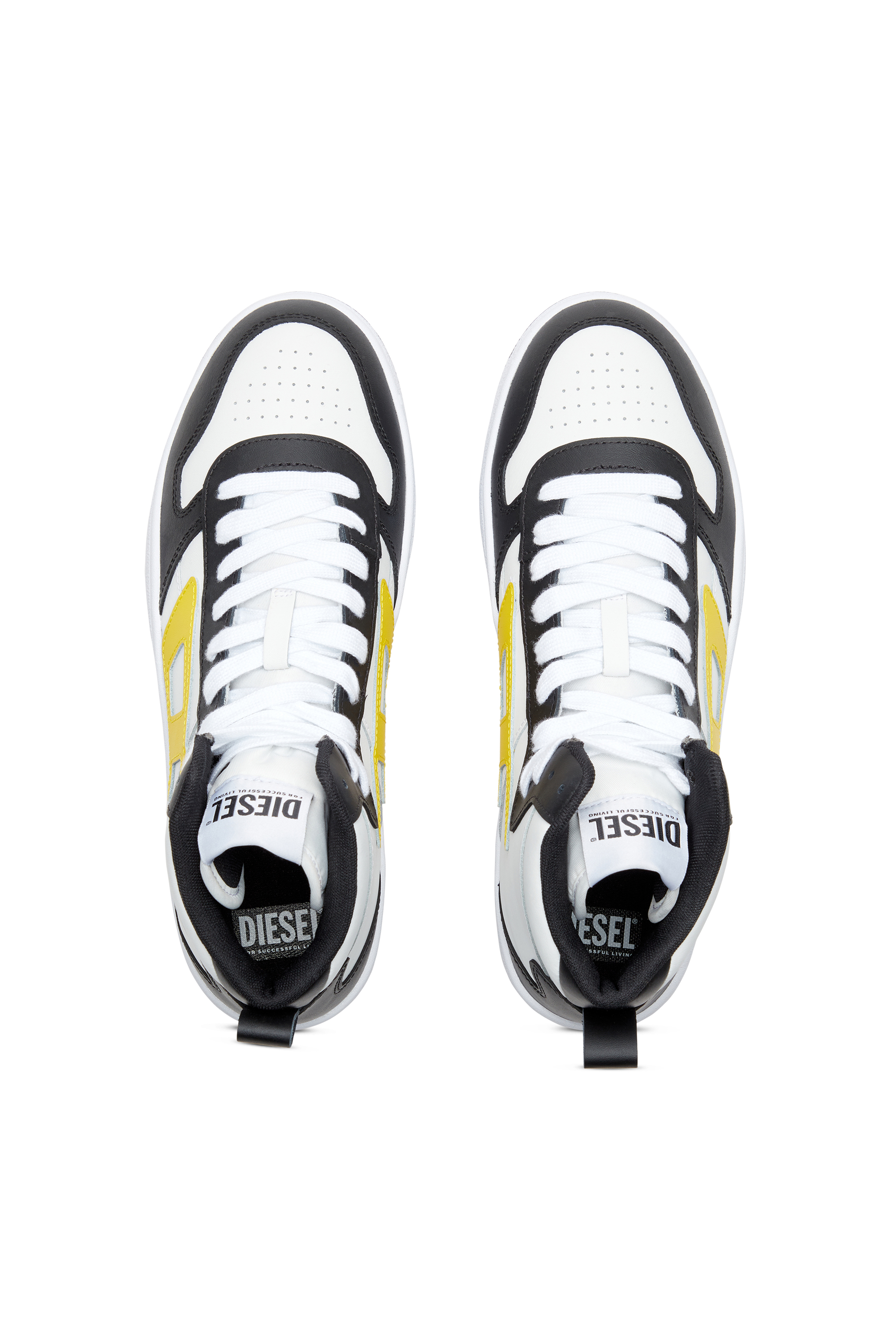 Diesel - S-UKIYO V2 MID, Man S-Ukiyo-High-top sneakers in leather in Multicolor - Image 5