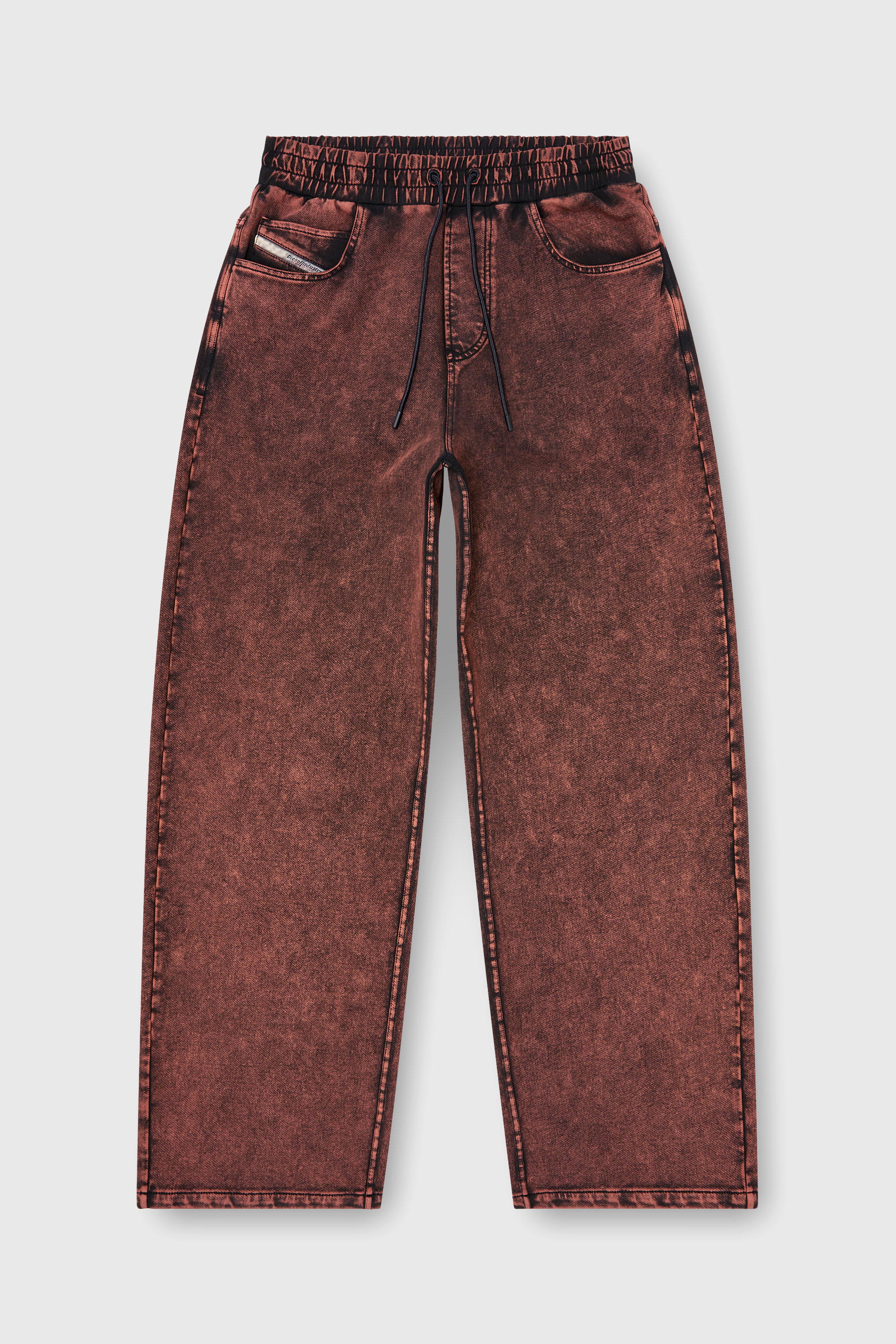 Diesel - P-STUK, Herren Sweatpants mit Denim-Effekt in Braun - 2