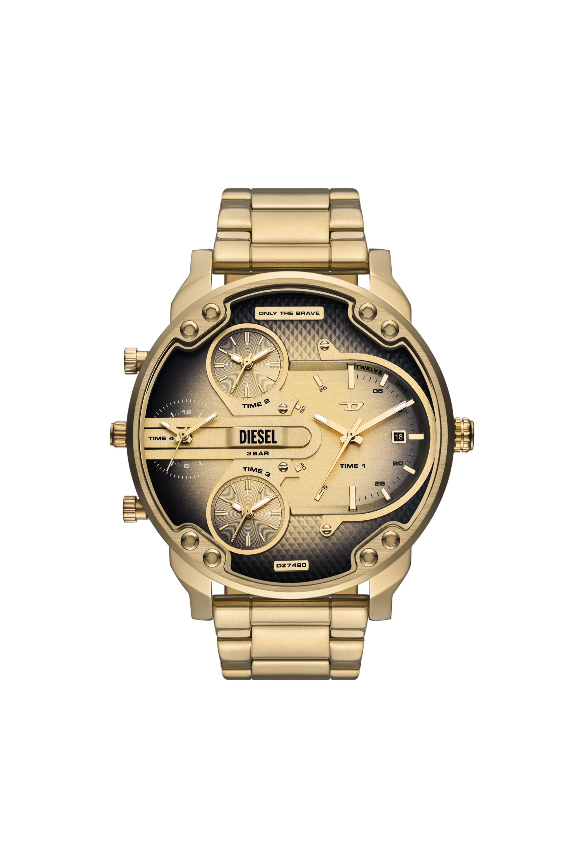 Diesel - DZ7490 WATCH, Herren Mr. Daddy Slim Uhr aus Edelstahl in Gold - 1