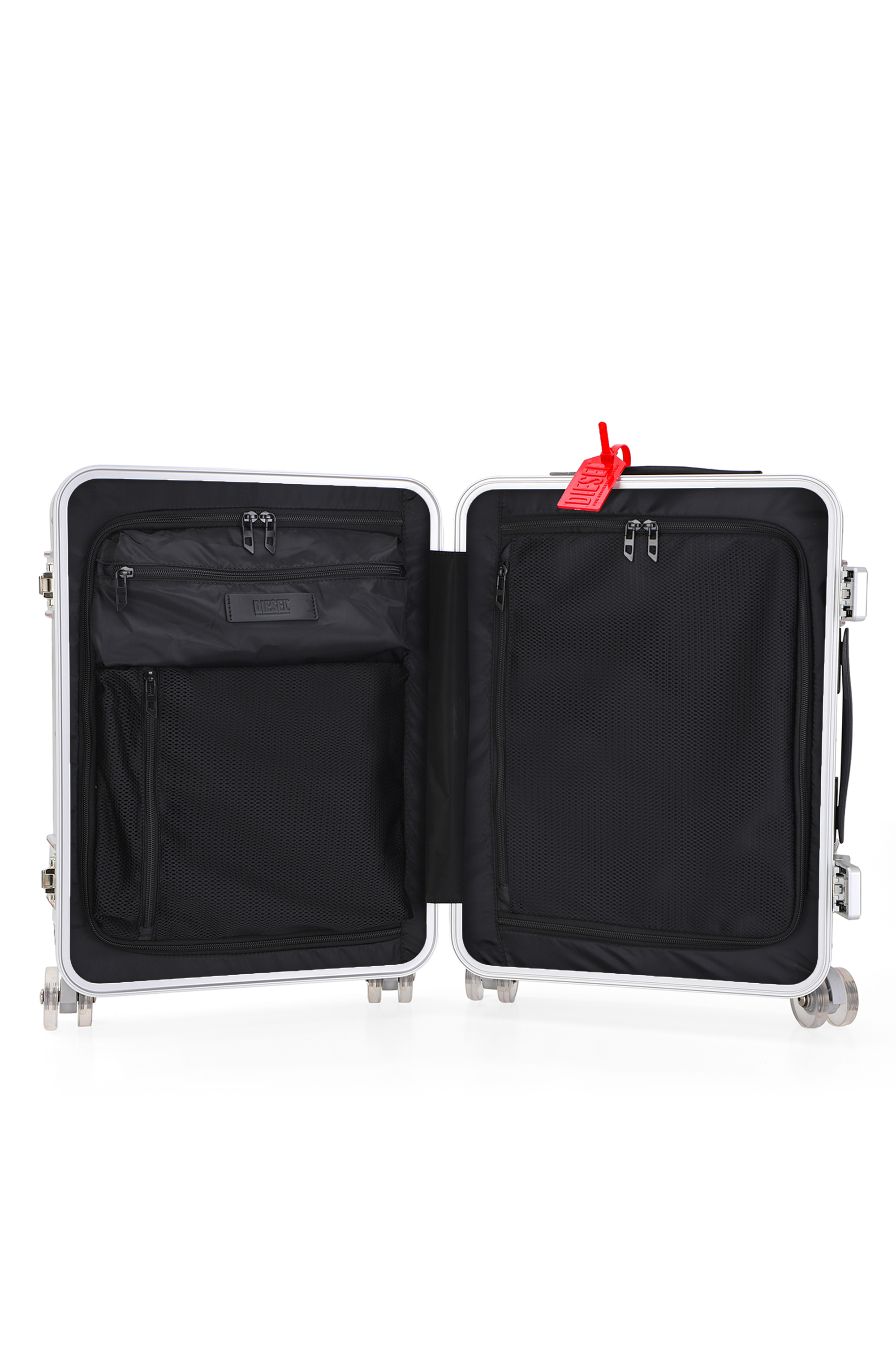 Diesel - DIESEL PC STRONG IMAGE TROLLEY- DSL003, Unisex Robuster 20"-Handgep&auml;ckkoffer in Silber - 3