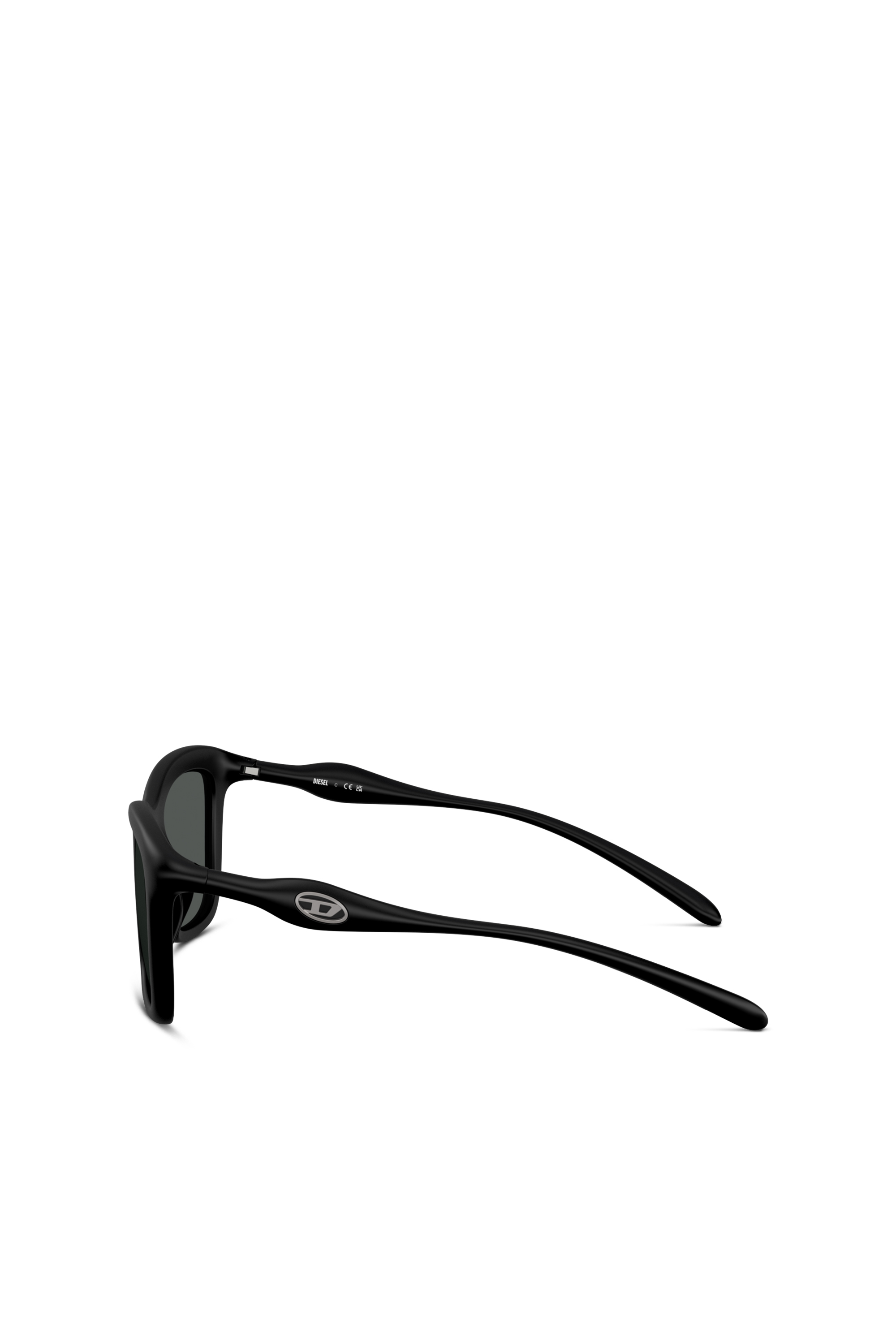 Diesel - 0DL3008U, Unisex Eckige Sonnenbrille in Schwarz - 3