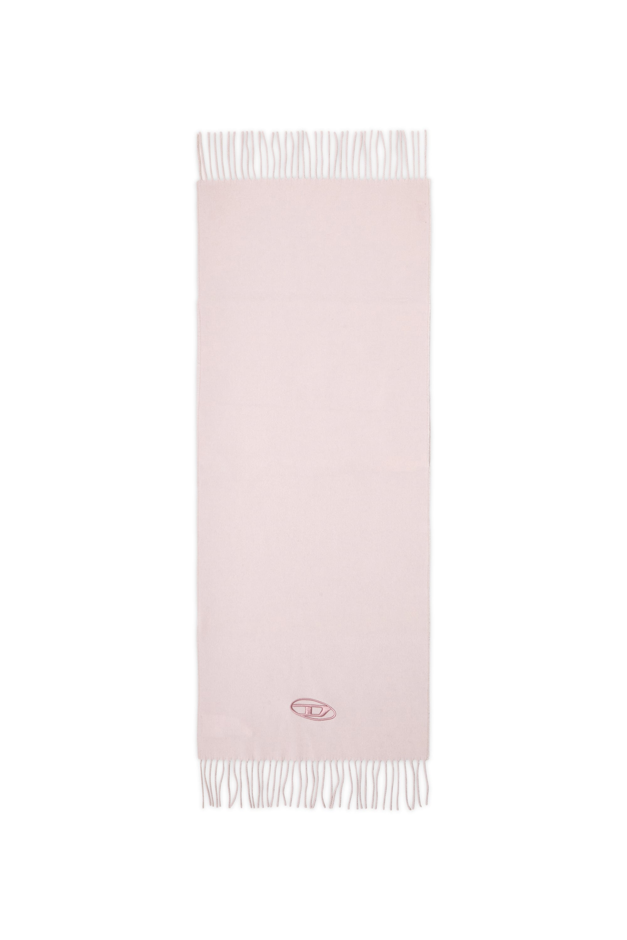 Diesel - S-IMON-D-LONG, Herren Schal aus Wollmischung mit Fransenabschl&uuml;ssen in Rosa - 2