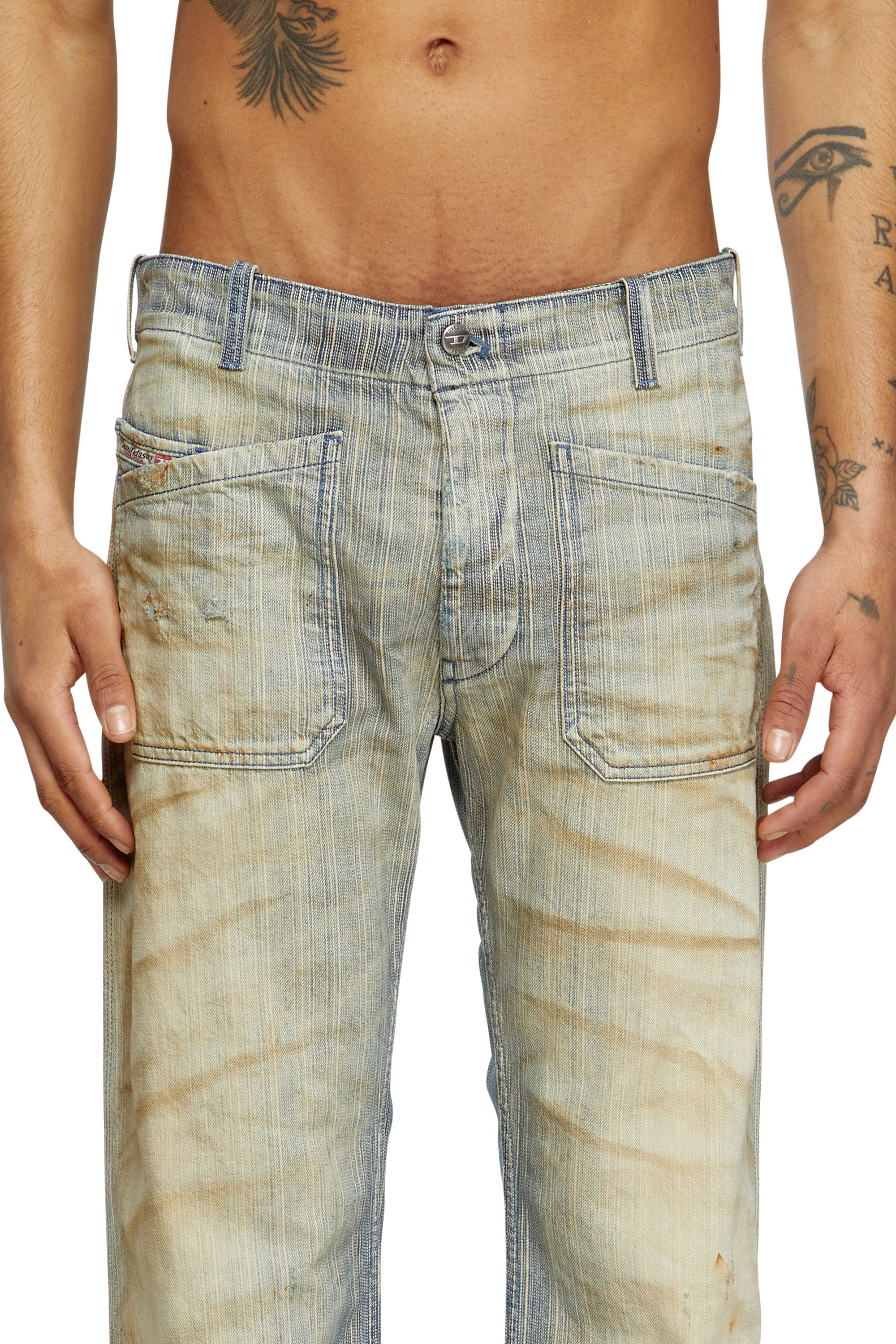 Diesel - Herren Bootcut Jeans D-Moorix 09L55, Mittelblau - 5