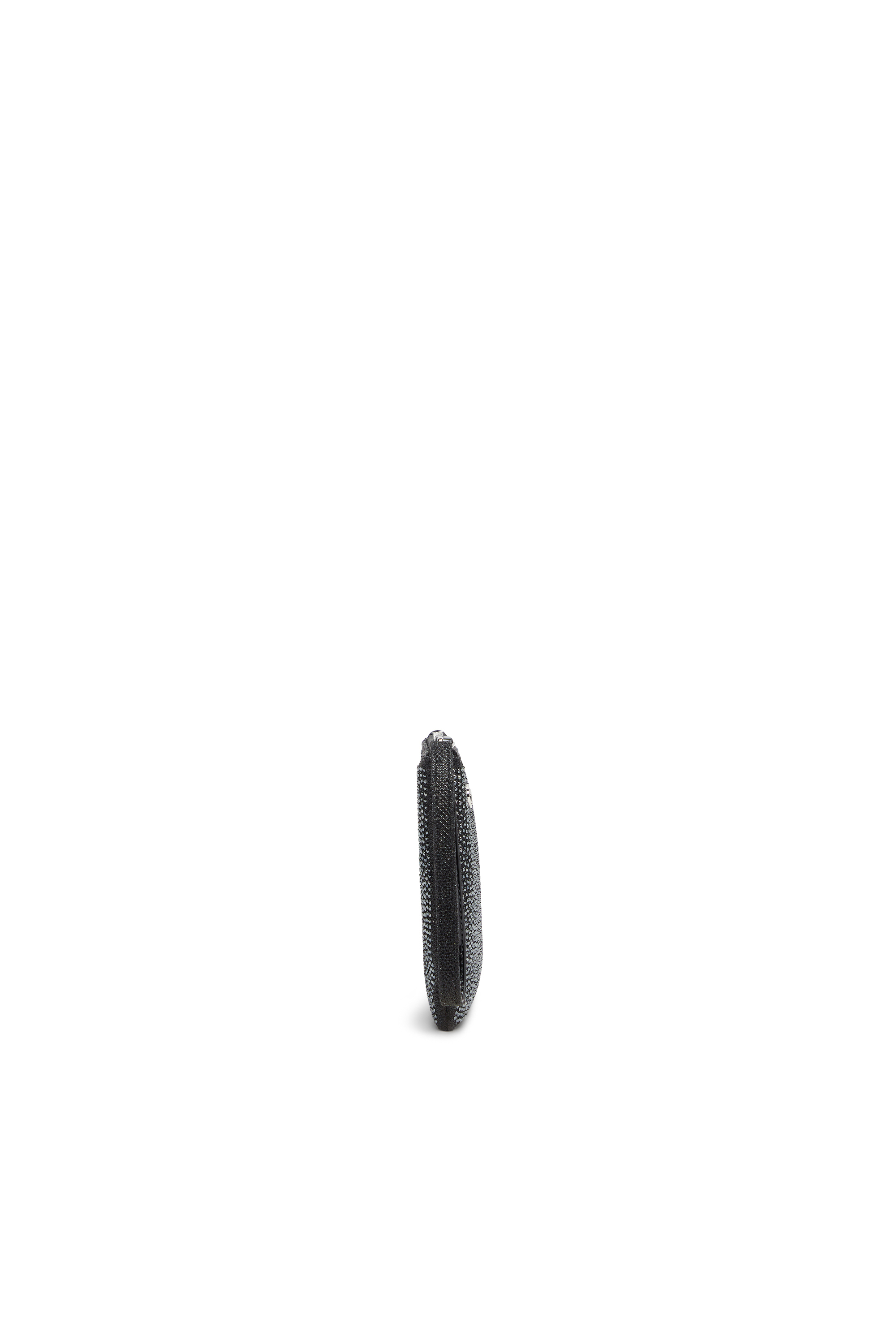 Diesel - PLAY POUCH II, Damen Beutel aus Kristall-Lurexstoff in Schwarz/Grau - 3