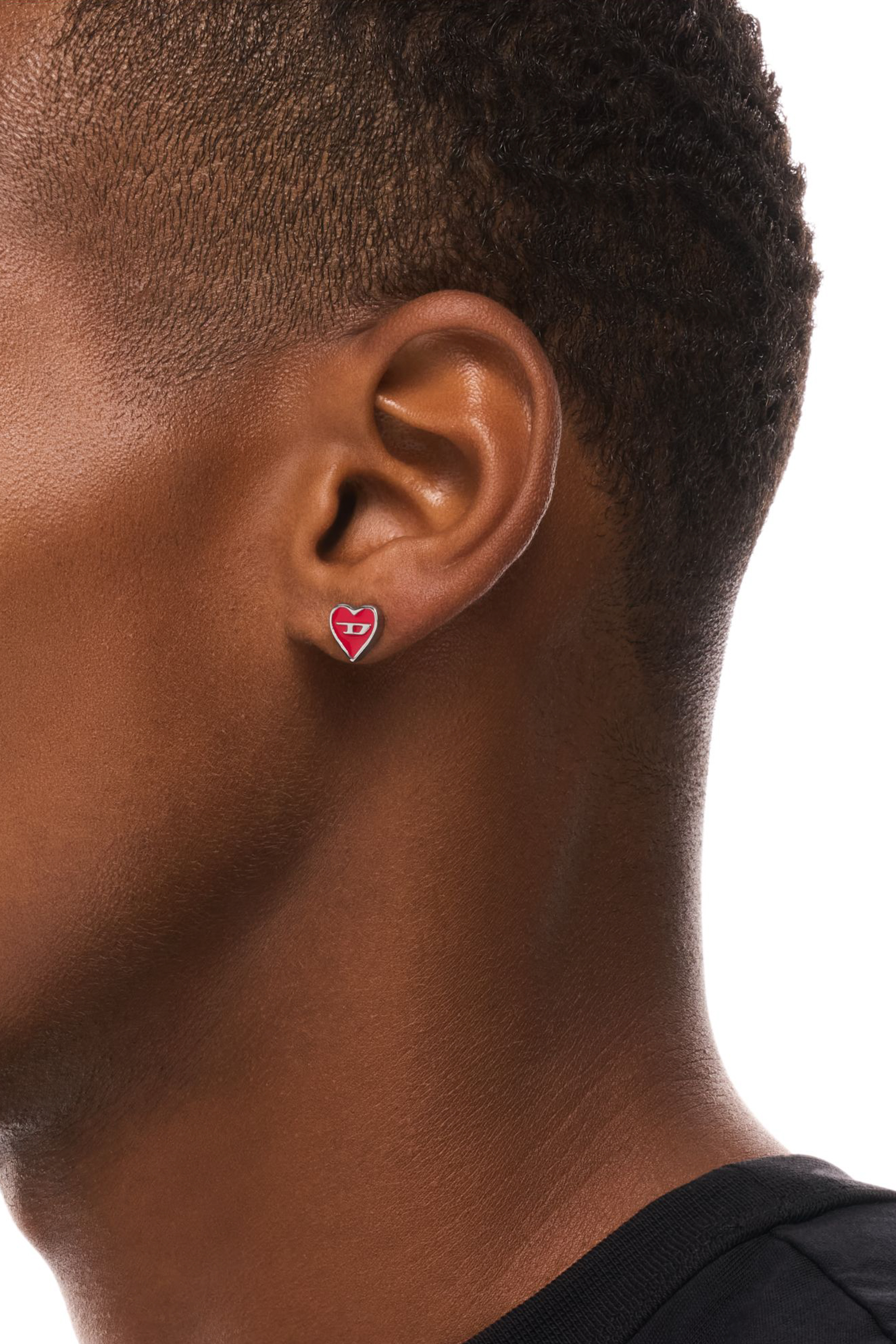 Diesel - DX166740 JEWELLERY, Unisex Ohrstecker aus Edelstahl in Silber - 4