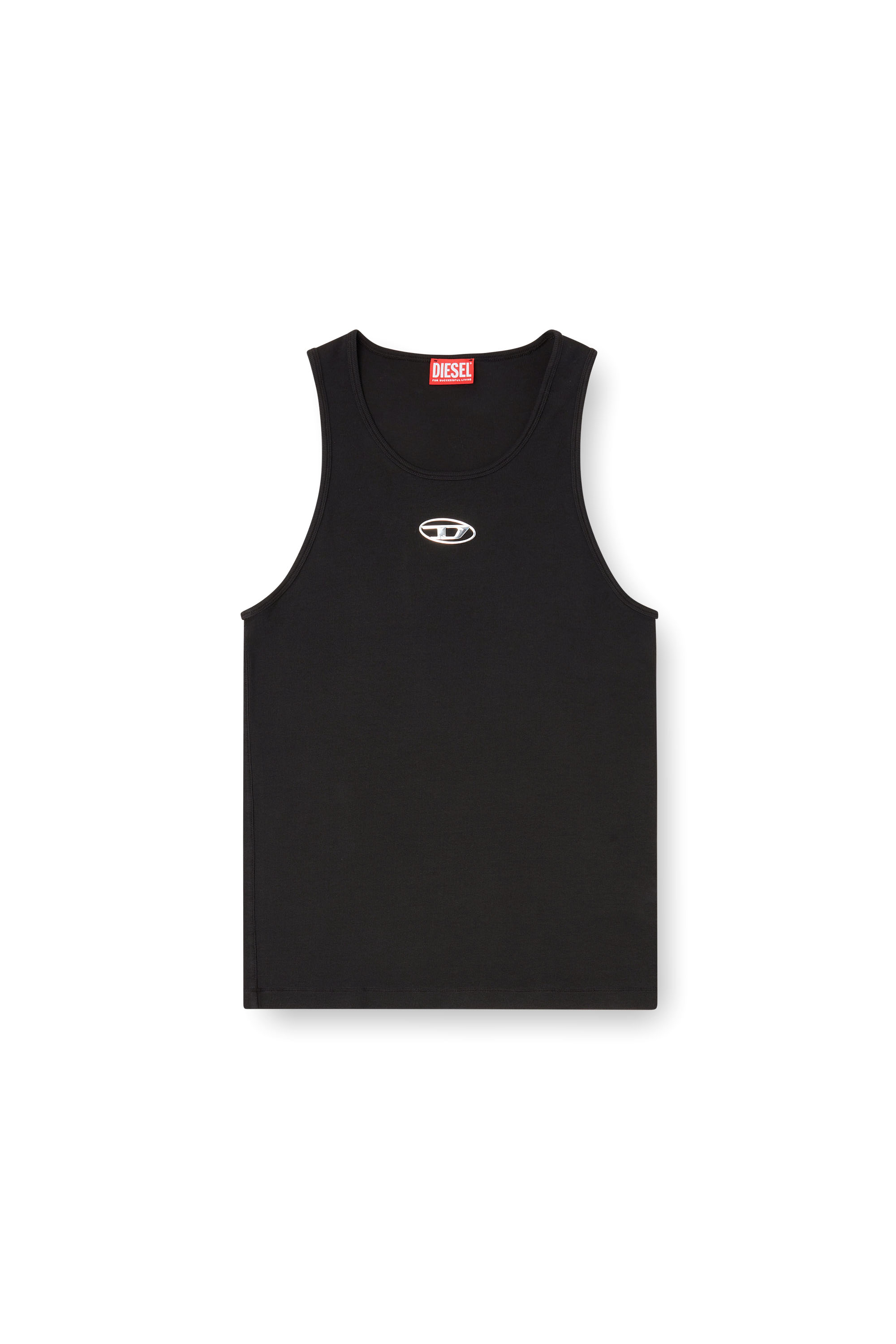 Diesel - T-LIFTY-IOD, Herren Baumwoll-Tanktop mit Logo in Schwarz - 3